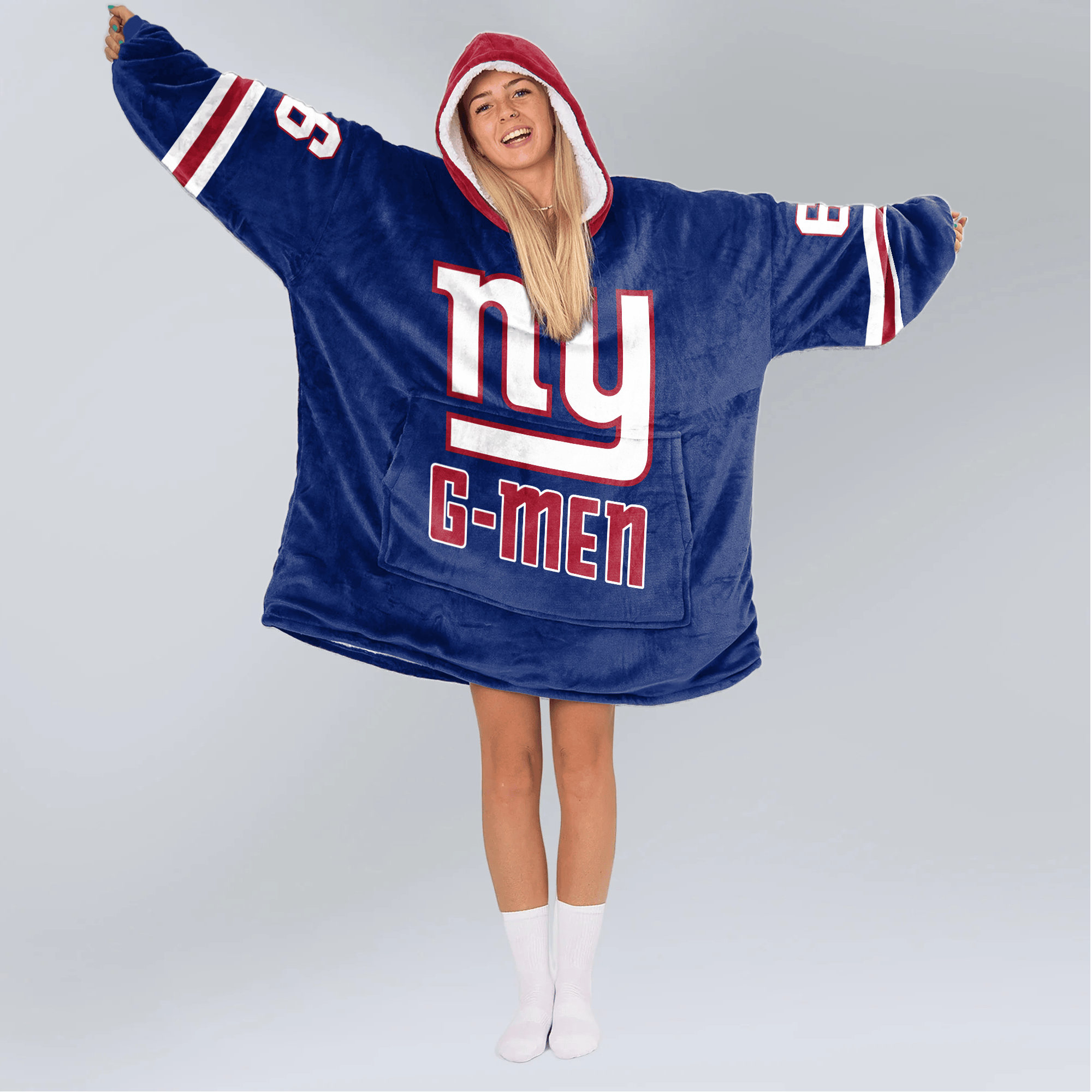 New York G Football Unisex Blanket Hoodie