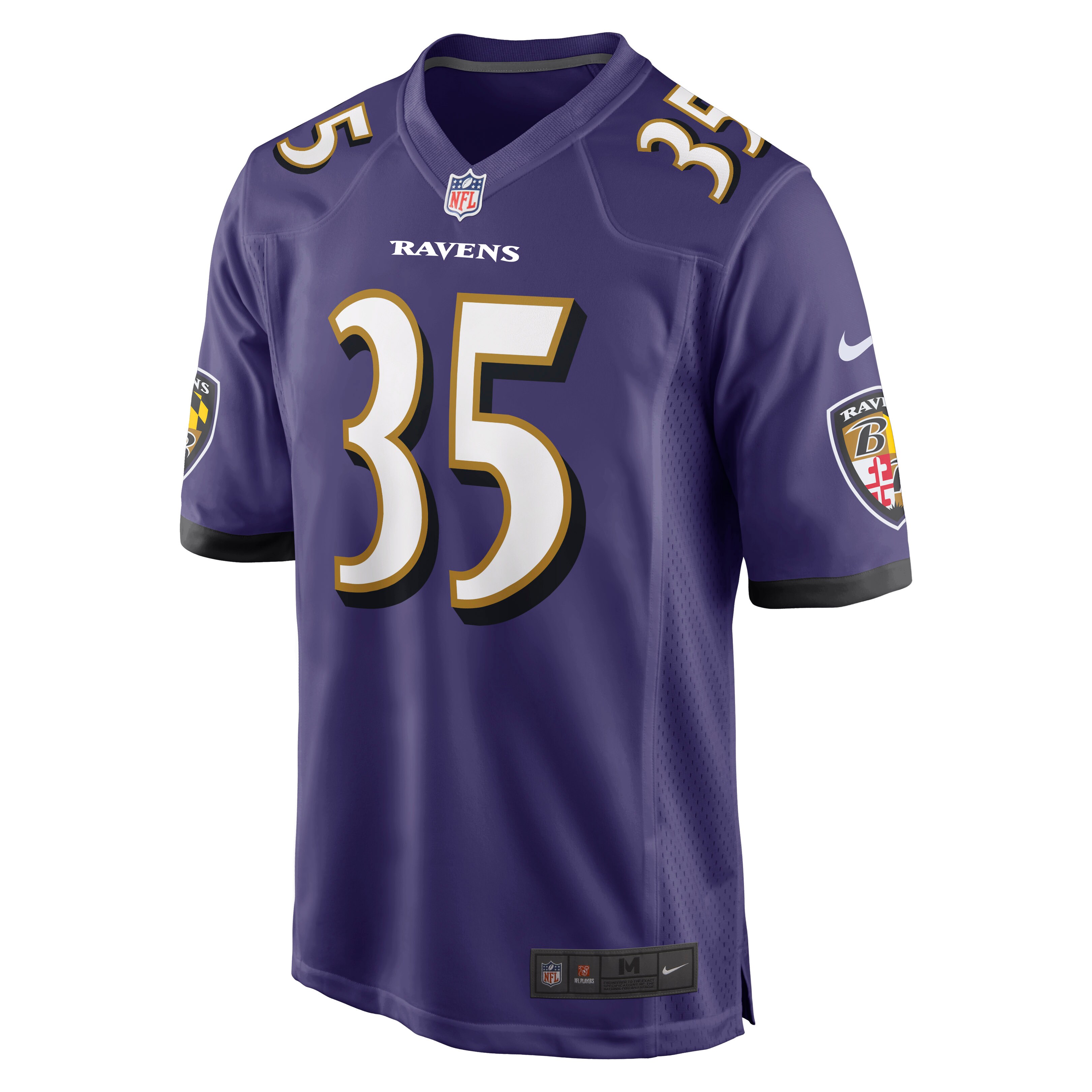 Gus Edwards Baltimore Ravens  Game Jersey - Purple