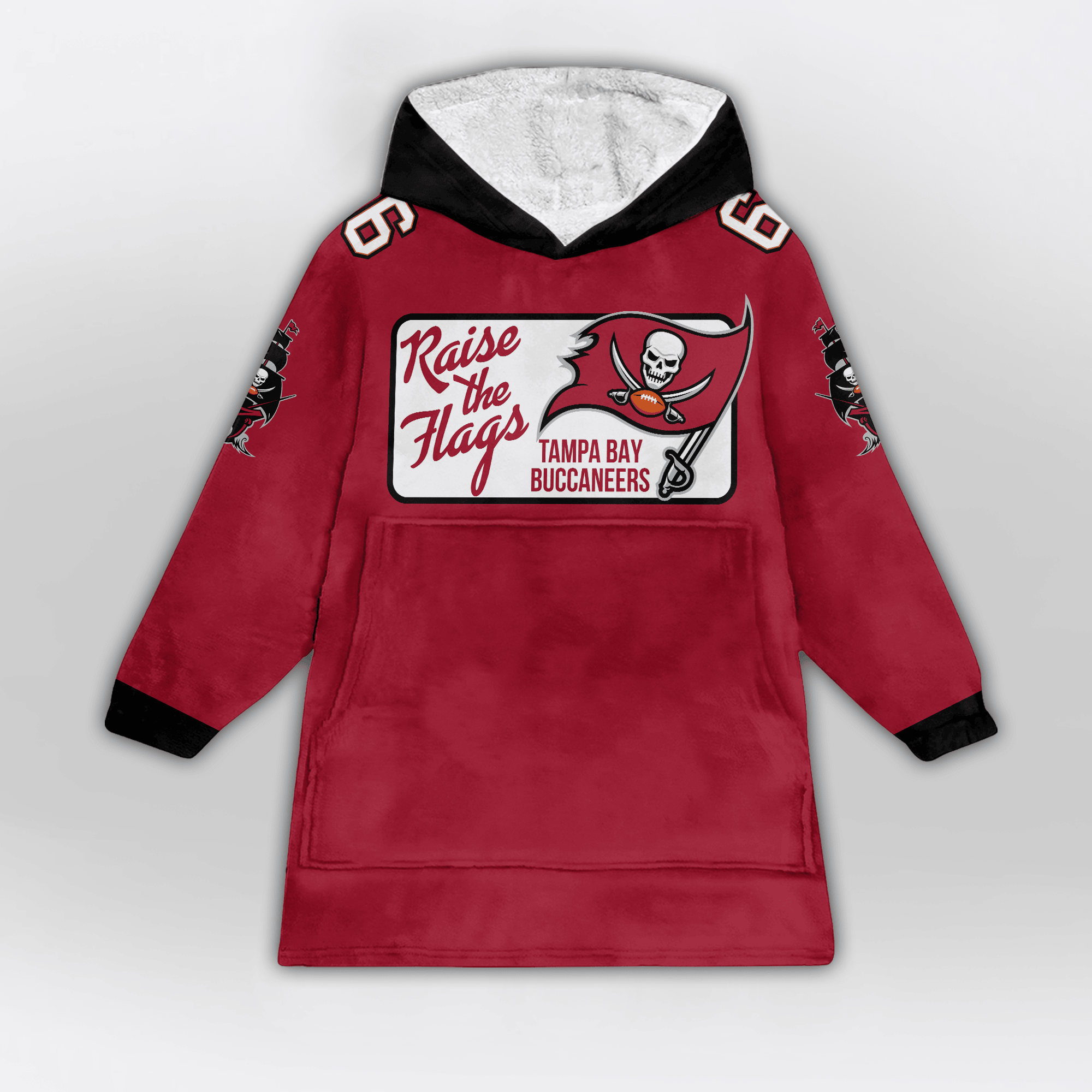 Tampa Bay Football Unisex Blanket Hoodie