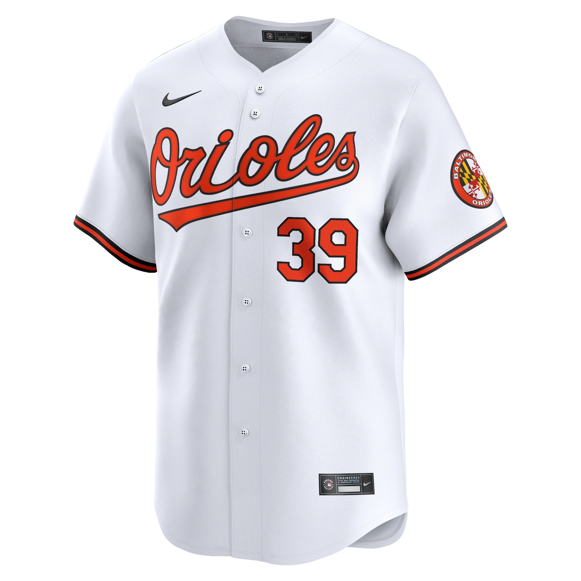Men's Baltimore Orioles Corbin Burnes  White Home Limited Player Jersey