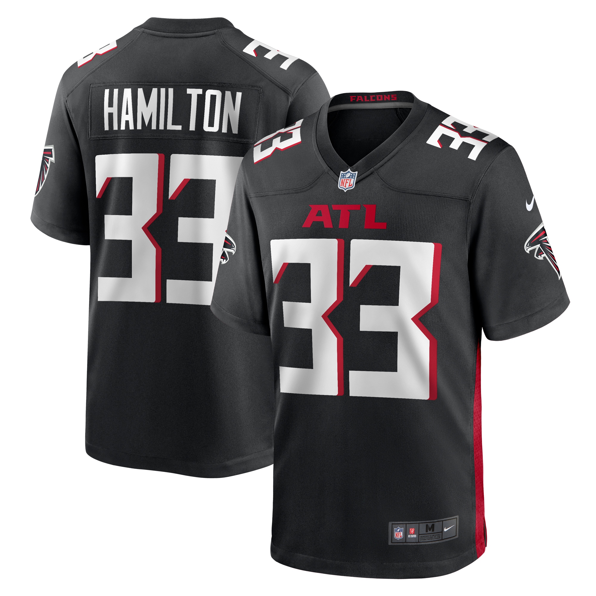 Antonio Hamilton Atlanta Falcons Game Jersey -  Black