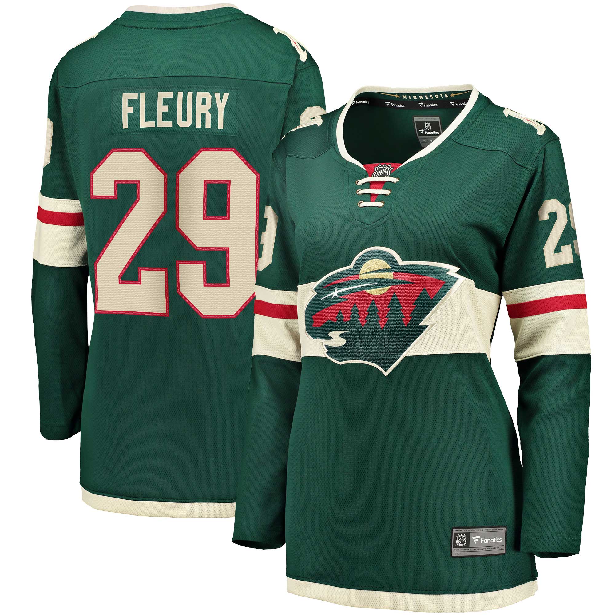 Marc-Andre Fleury Minnesota Wild Women's Home Premier Breakaway Player Jersey - Green