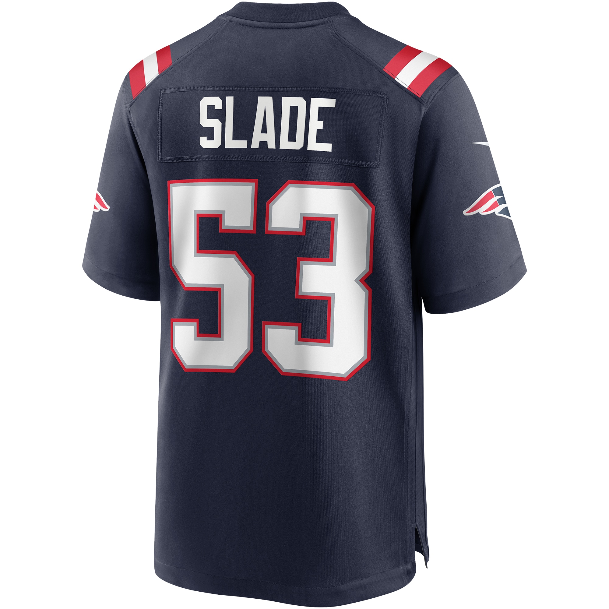 Chris Slade New England Patriots Game Retired Player Jersey - Navy