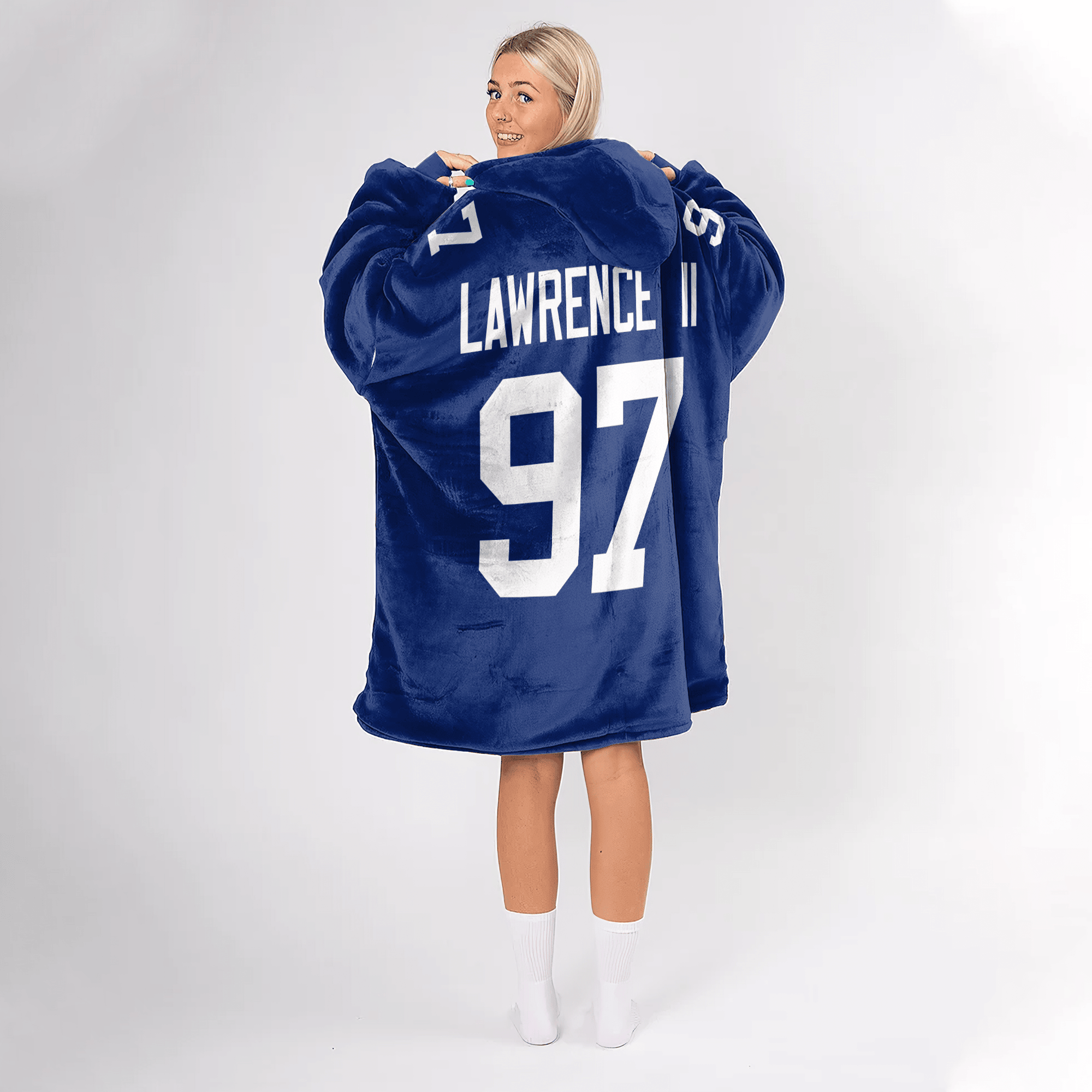 Adult D.L 97 Captain New York G Football Unisex Blanket Hoodie