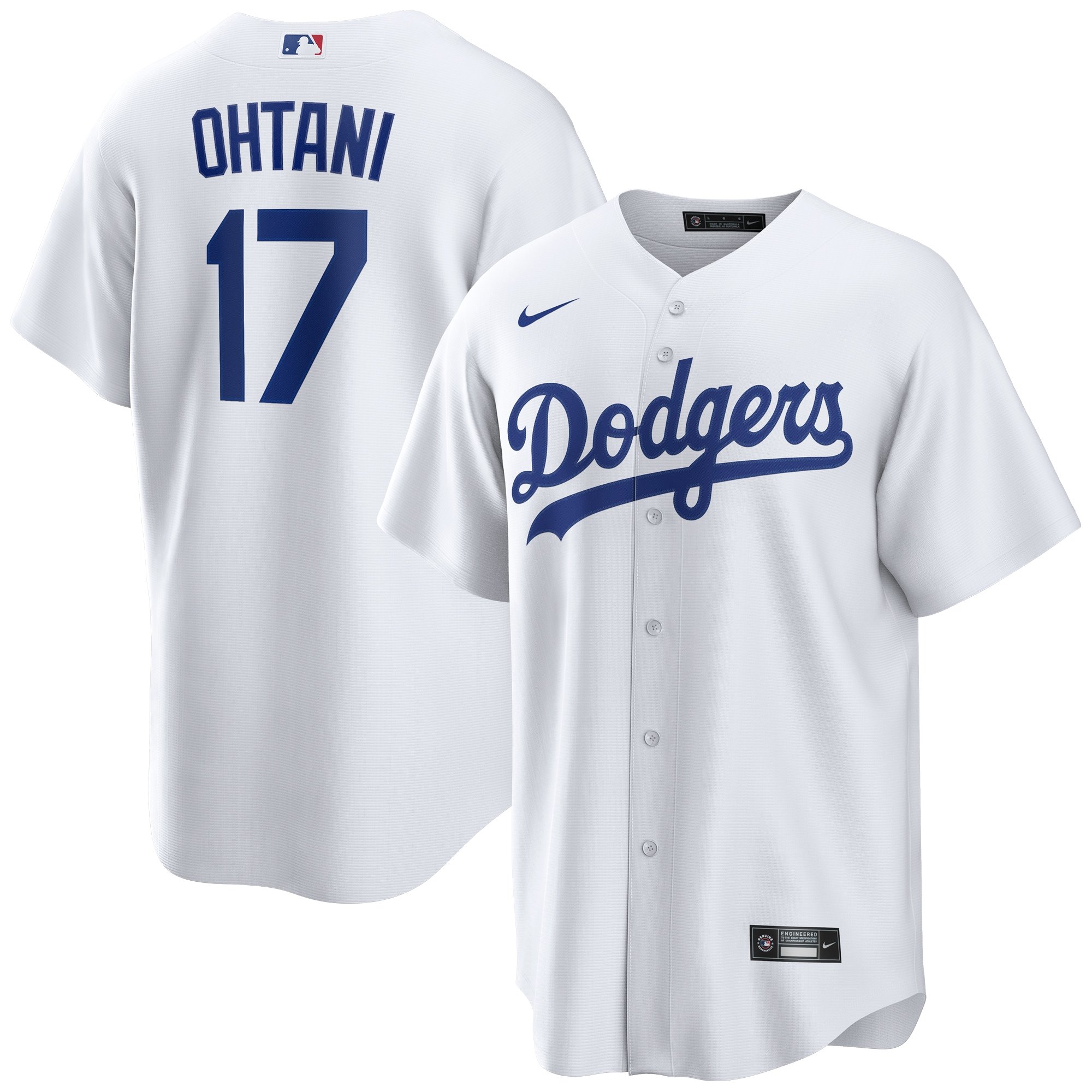 Men's Los Angeles Dodgers Shohei Ohtani  White Home Replica Player Jersey