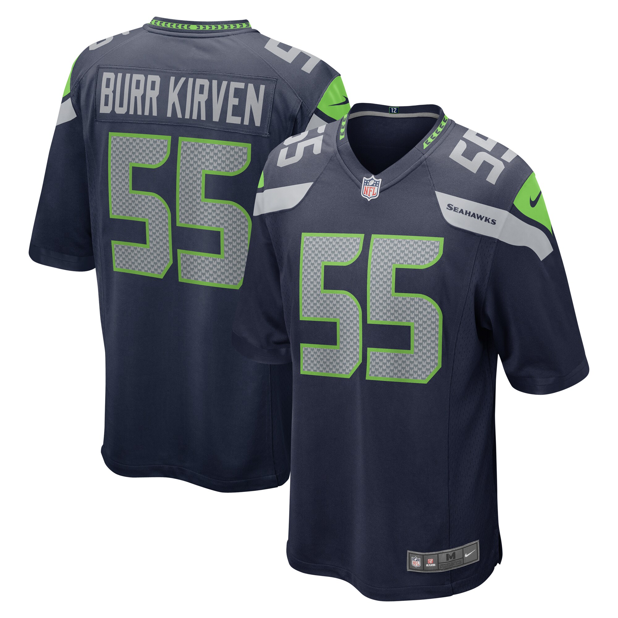Ben Burr-Kirven Seattle Seahawks  Game Jersey - College Navy