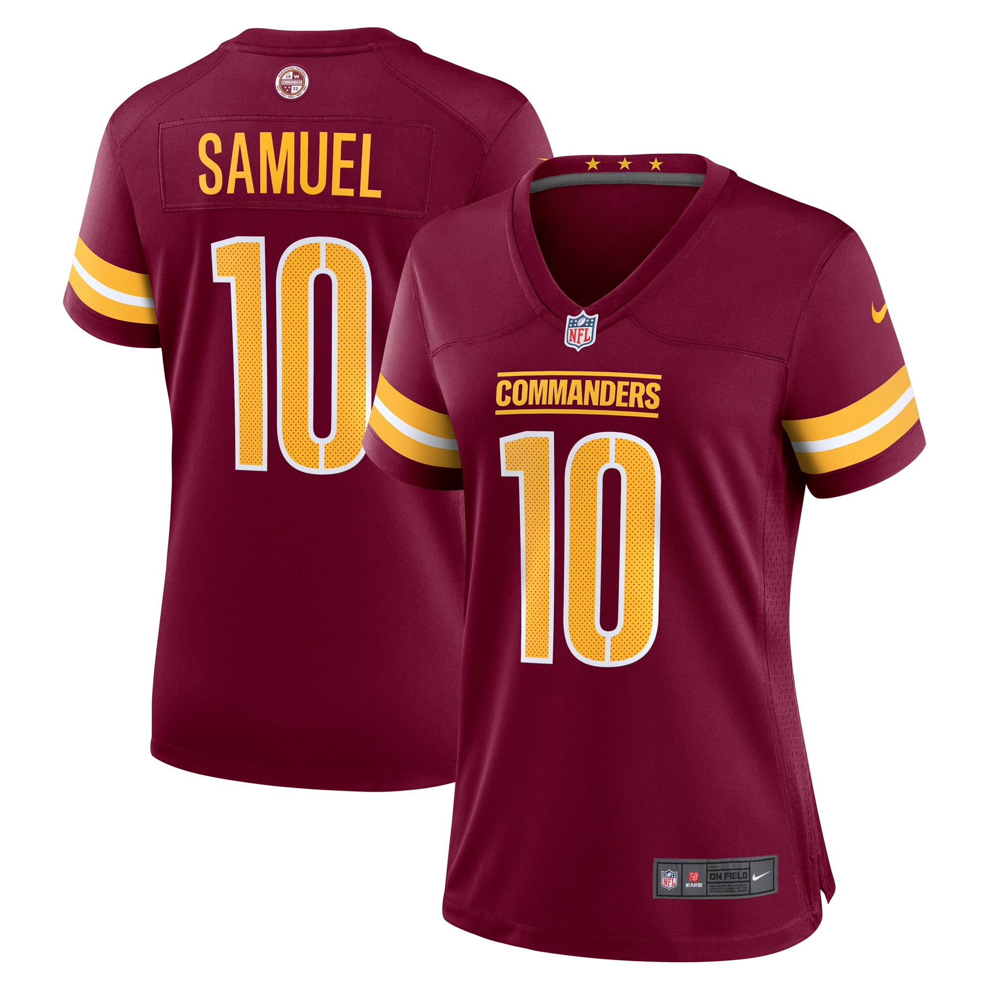 Curtis Samuel Washington Commanders  Women's Player Game Jersey - Burgundy