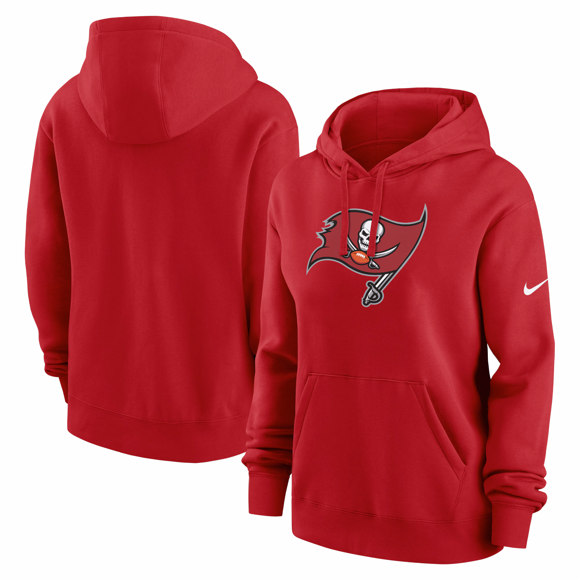 Tampa Bay Buccaneers Women's Club Fleece Pullover Hoodie - Red