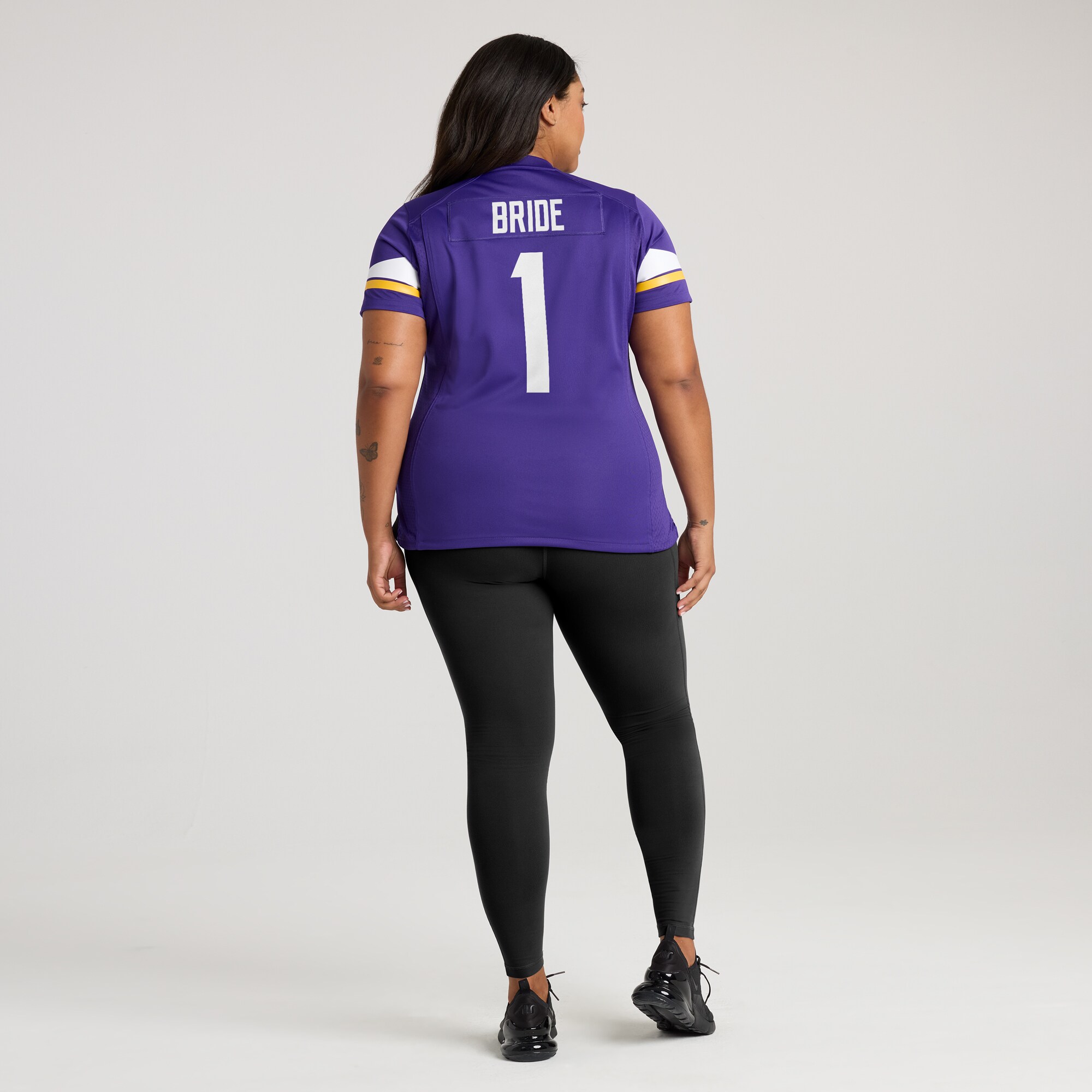 Number 1 Bride Minnesota Vikings Women's Game Jersey - Purple