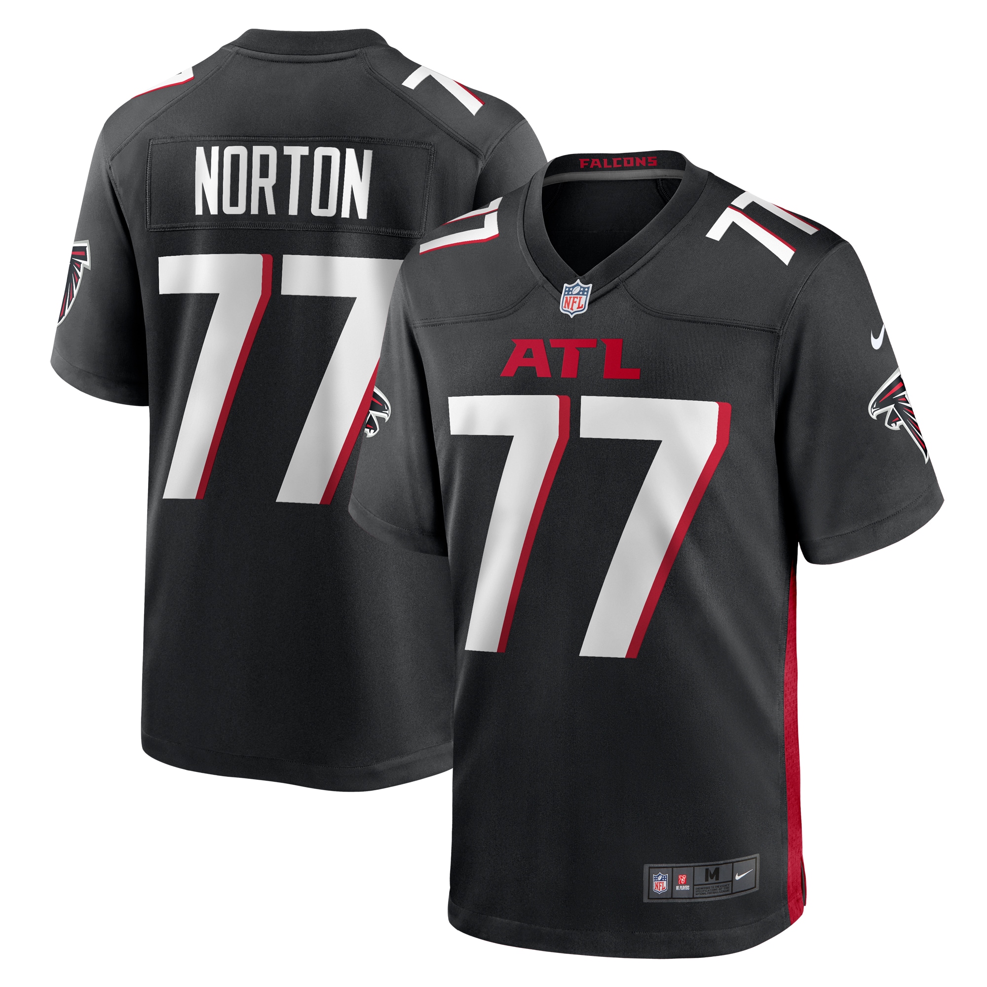 Storm Norton Atlanta Falcons  Game Jersey -  Black