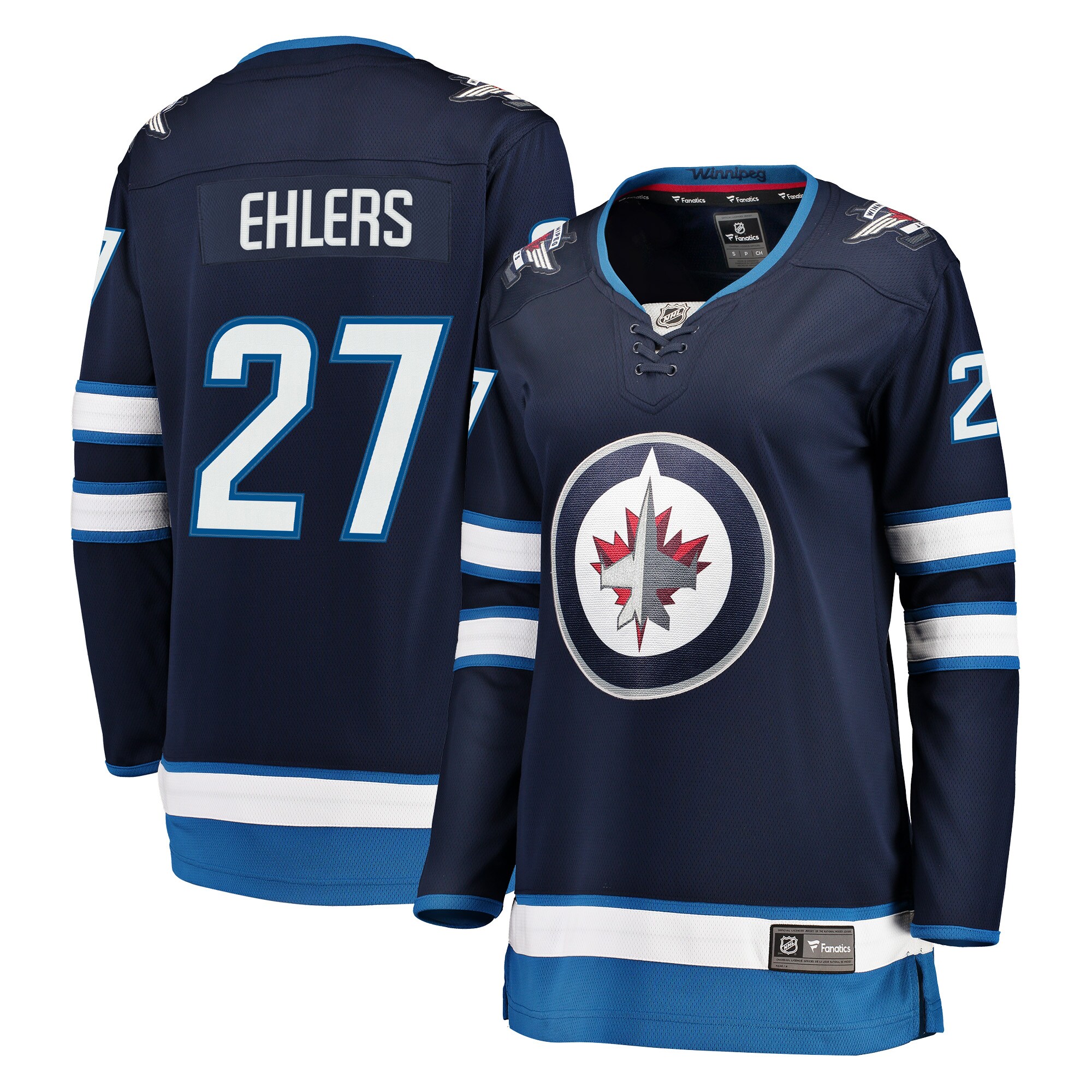 Nikolaj Ehlers Winnipeg Jets Women's Breakaway Player Jersey - Navy
