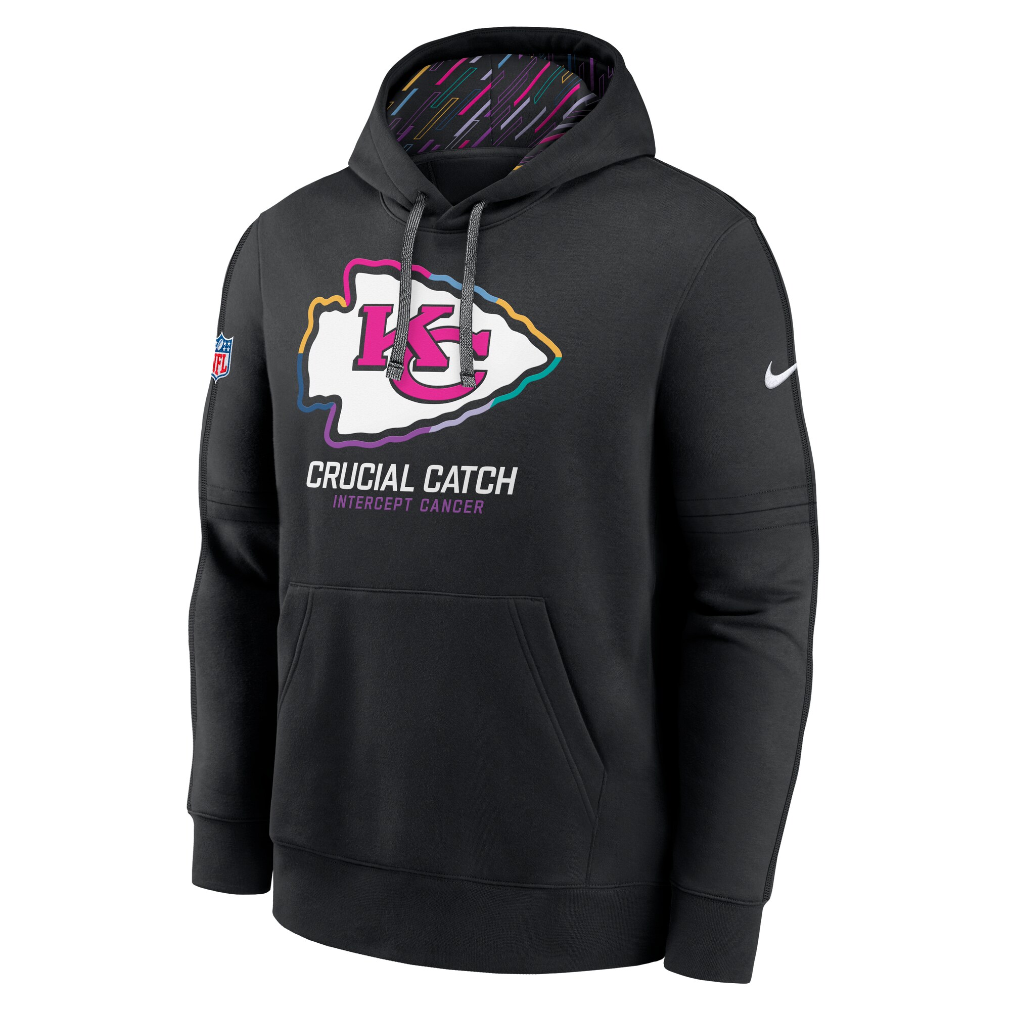 Kansas City Chiefs 2024 NFL Crucial Catch Club Pullover Hoodie - Black