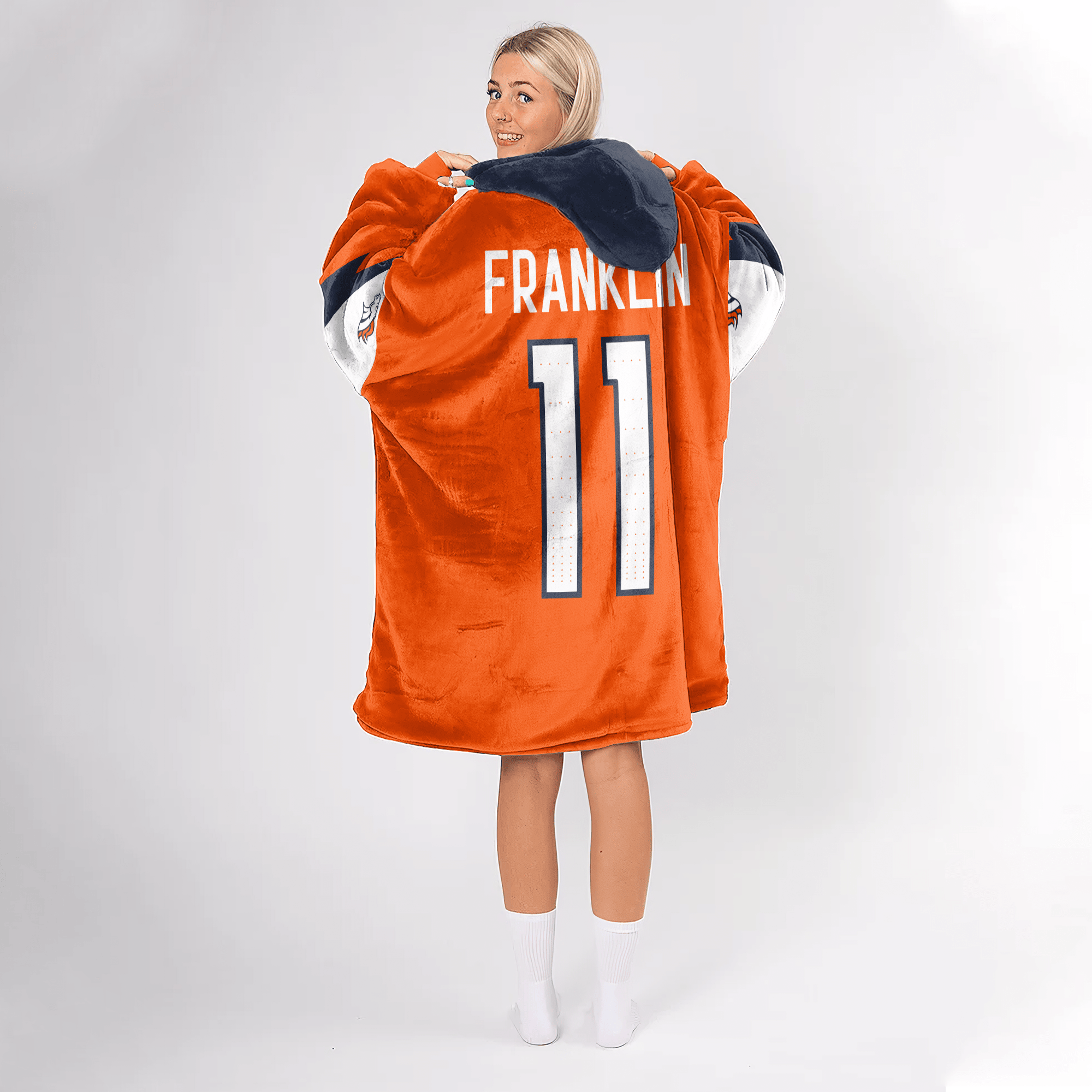 Adult T.F 11 Denver Football Unisex Blanket Hoodie