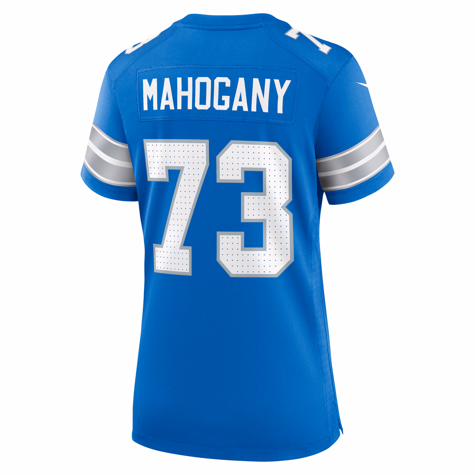 Christian Mahogany Detroit Lions Women's Team Game Jersey -  Blue