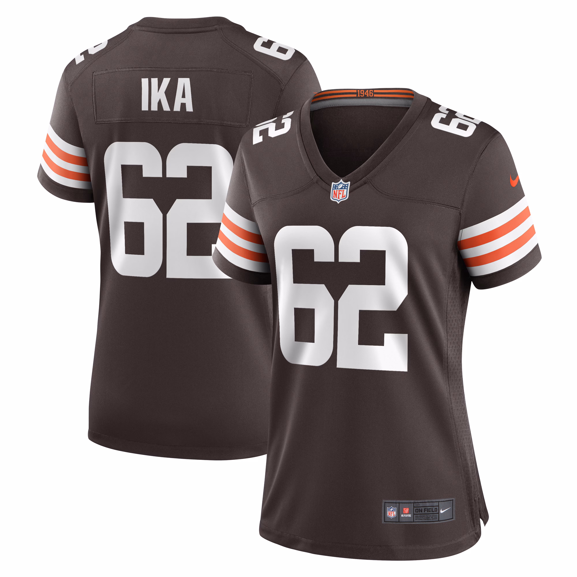 Siaki Ika Cleveland Browns Women's Team Game Jersey -  Brown