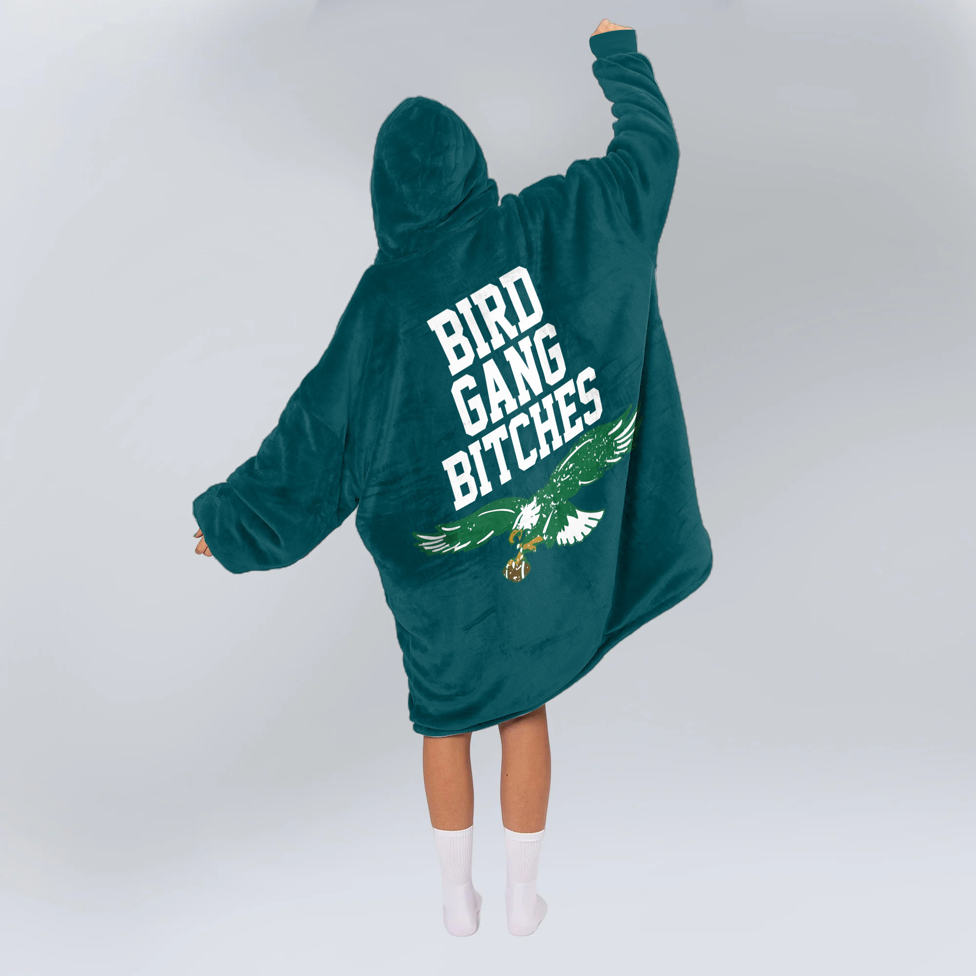 Adult Bird Gang Philadelphia Football Unisex Blanket Hoodie