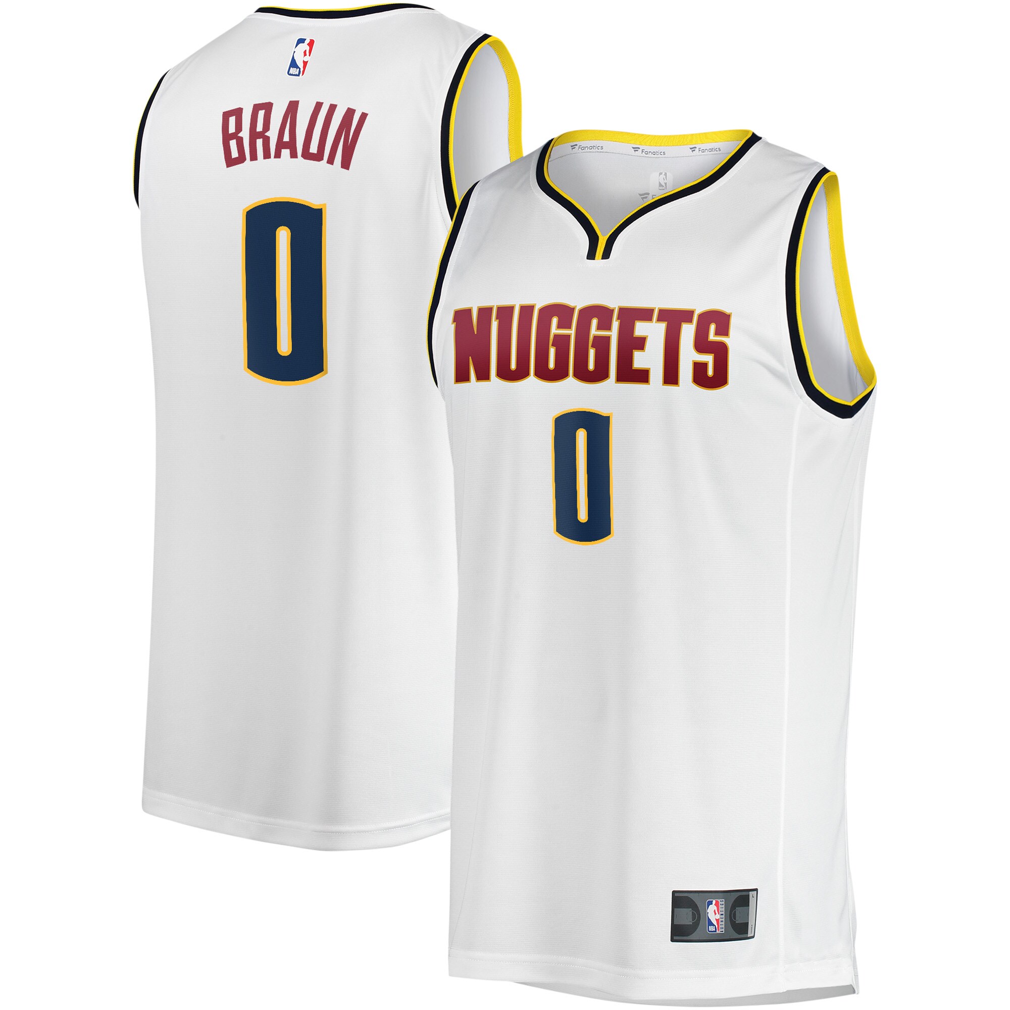 Christian Braun Denver Nuggets  Youth Fast Break Player Jersey - Association Edition - White