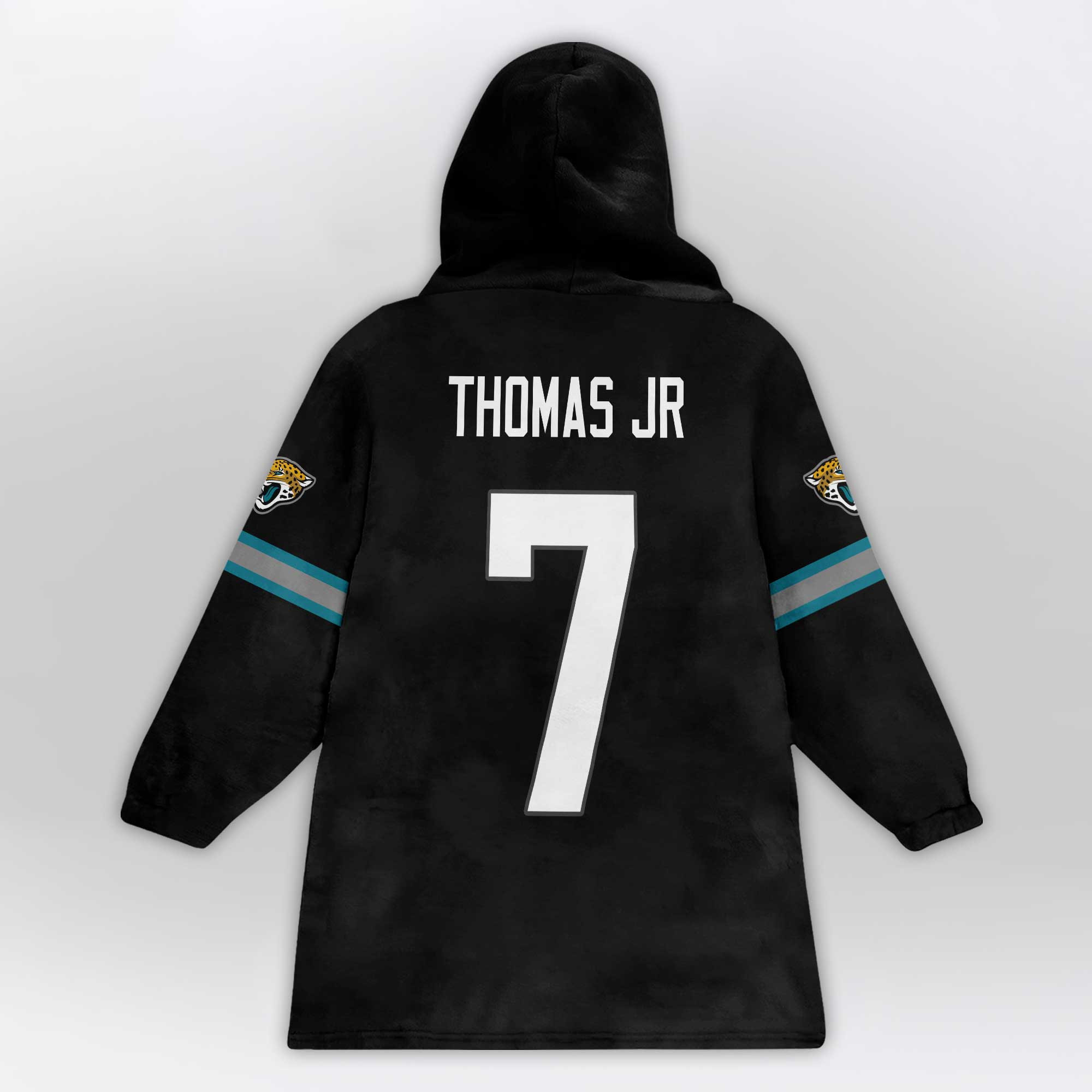 Kid 7 Jacksonville Football Unisex Blanket Hoodie