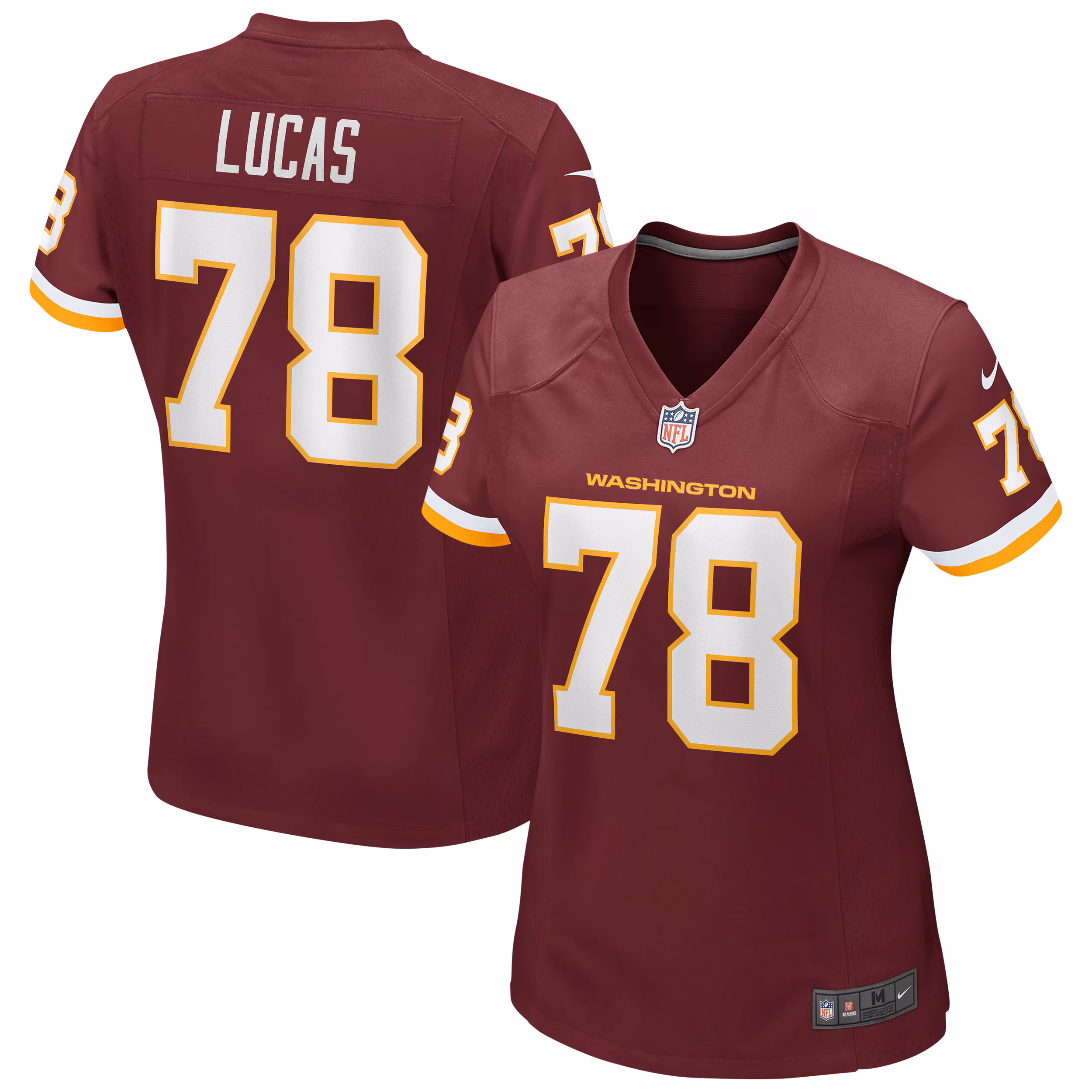 Cornelius Lucas Washington Football Team Women's Game Player Jersey -Burgundy