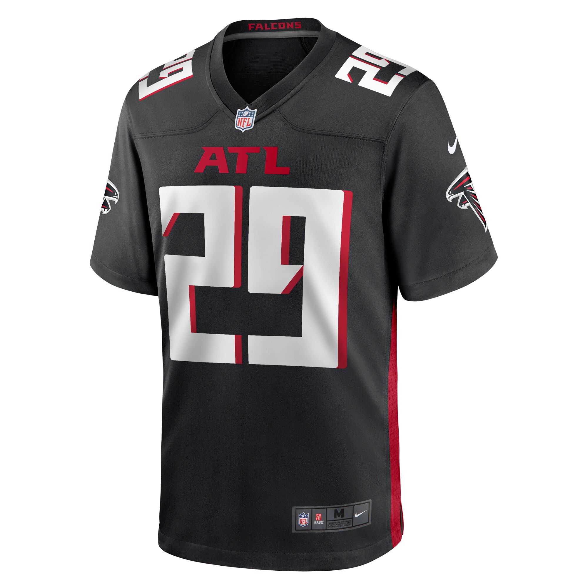 Micah Abernathy Atlanta Falcons Team Game Jersey -  Black