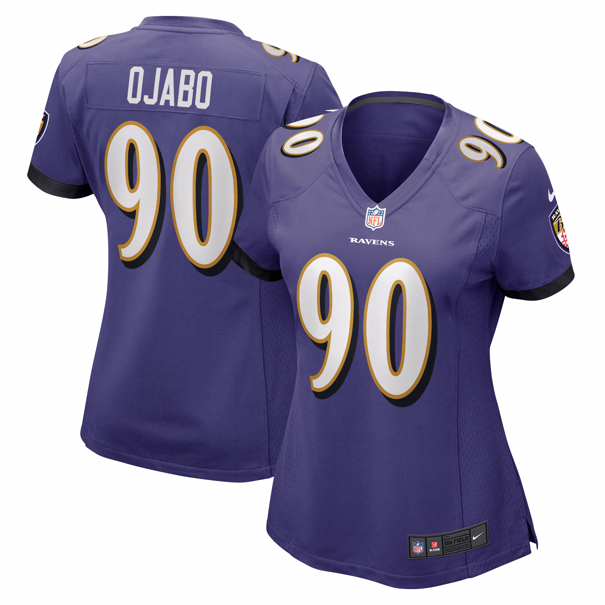 David Ojabo Baltimore Ravens Women's Game Player Jersey - Purple