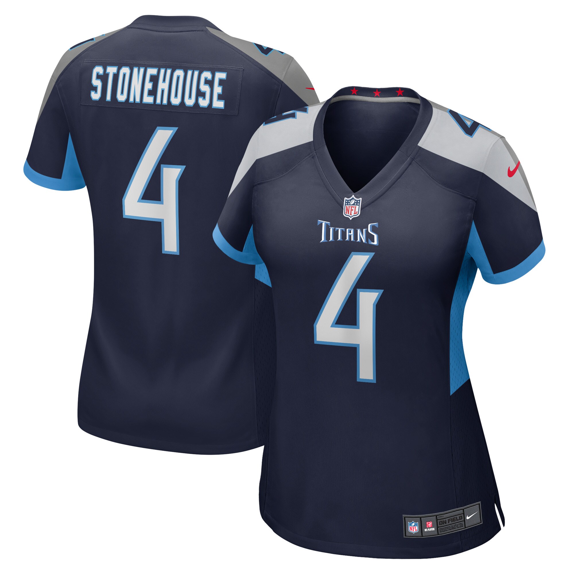 Ryan Stonehouse Tennessee Titans  Women's Game Player Jersey - Navy