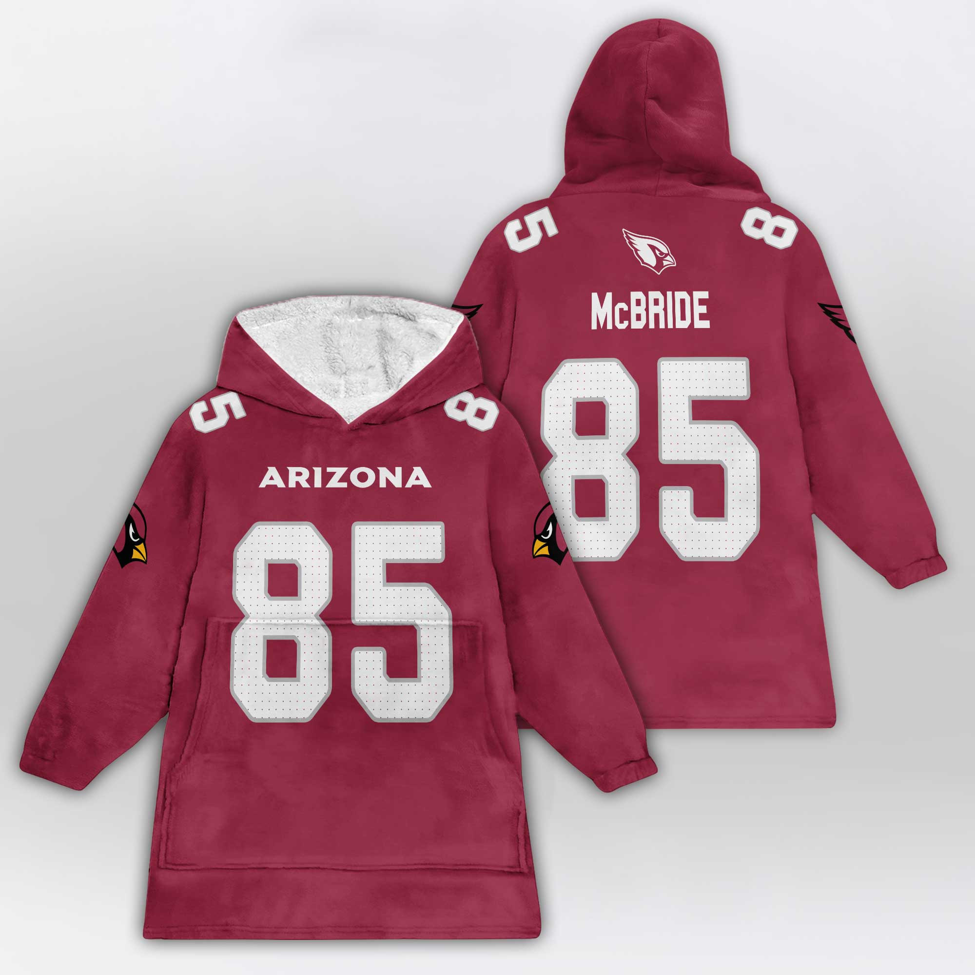 Adult 85 Arizona Football Unisex Blanket Hoodie