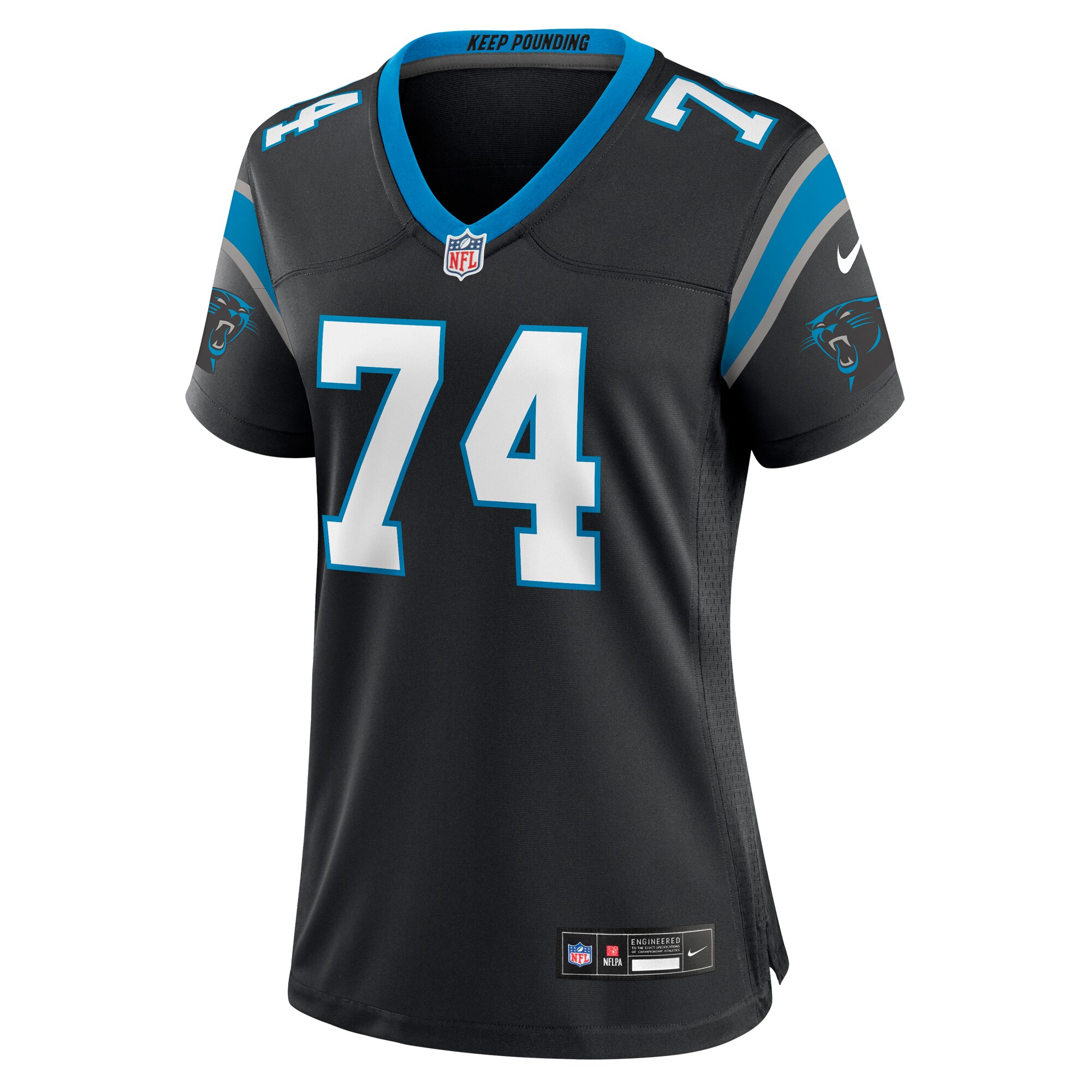 Larnel Coleman Carolina Panthers  Women's Team Game Jersey - Black