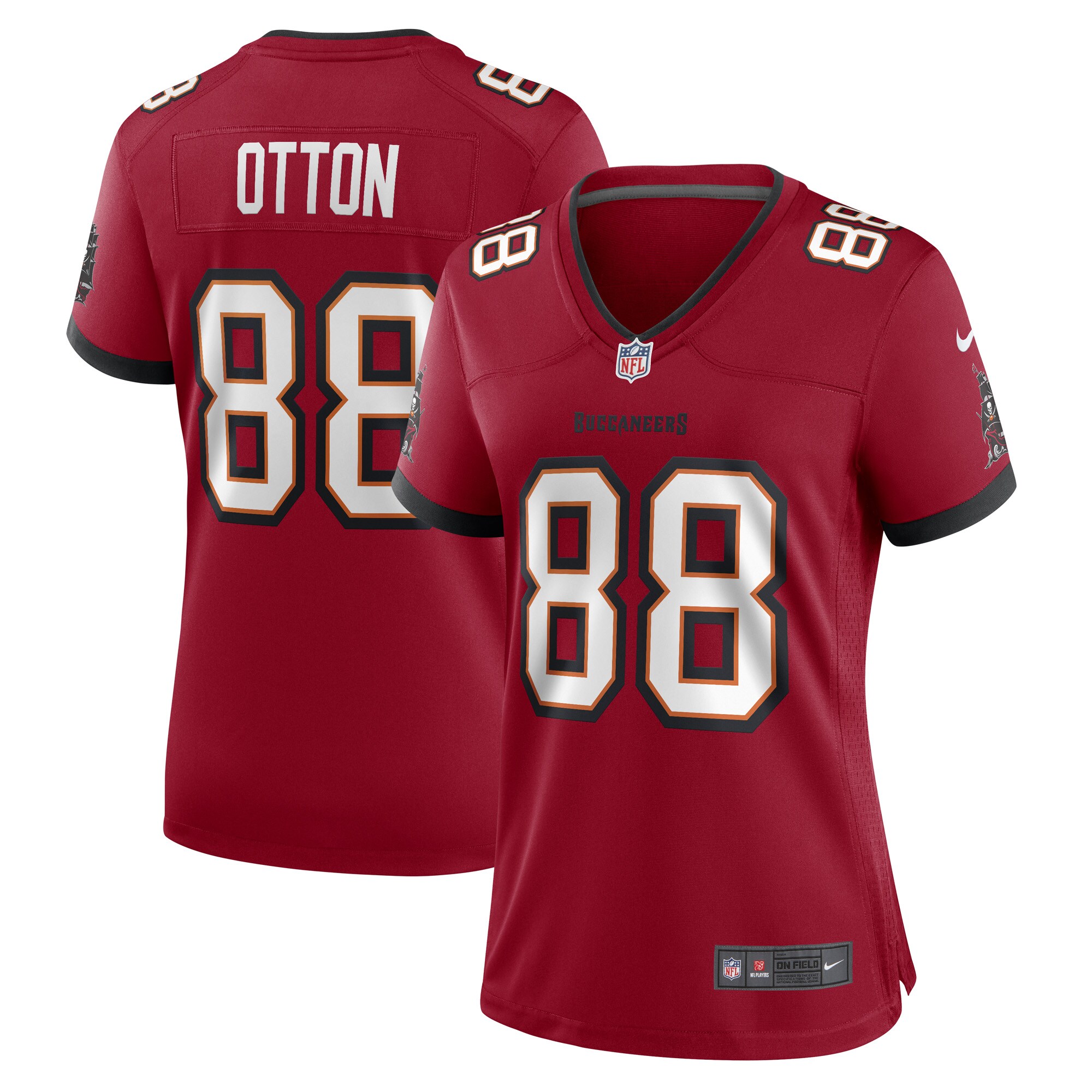 Cade Otton Tampa Bay Buccaneers  Women's Game Player Jersey - Red