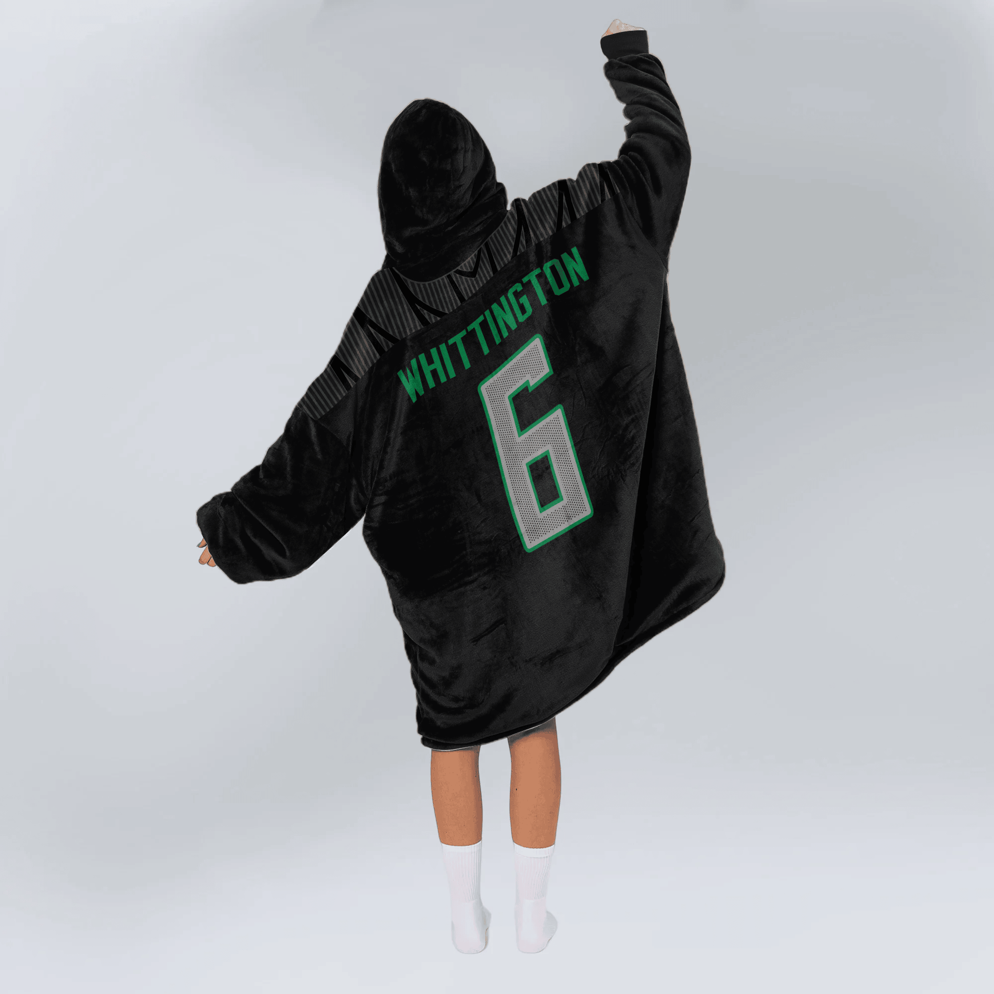 Adult N.W 6 Oregon Football Unisex Blanket Hoodie