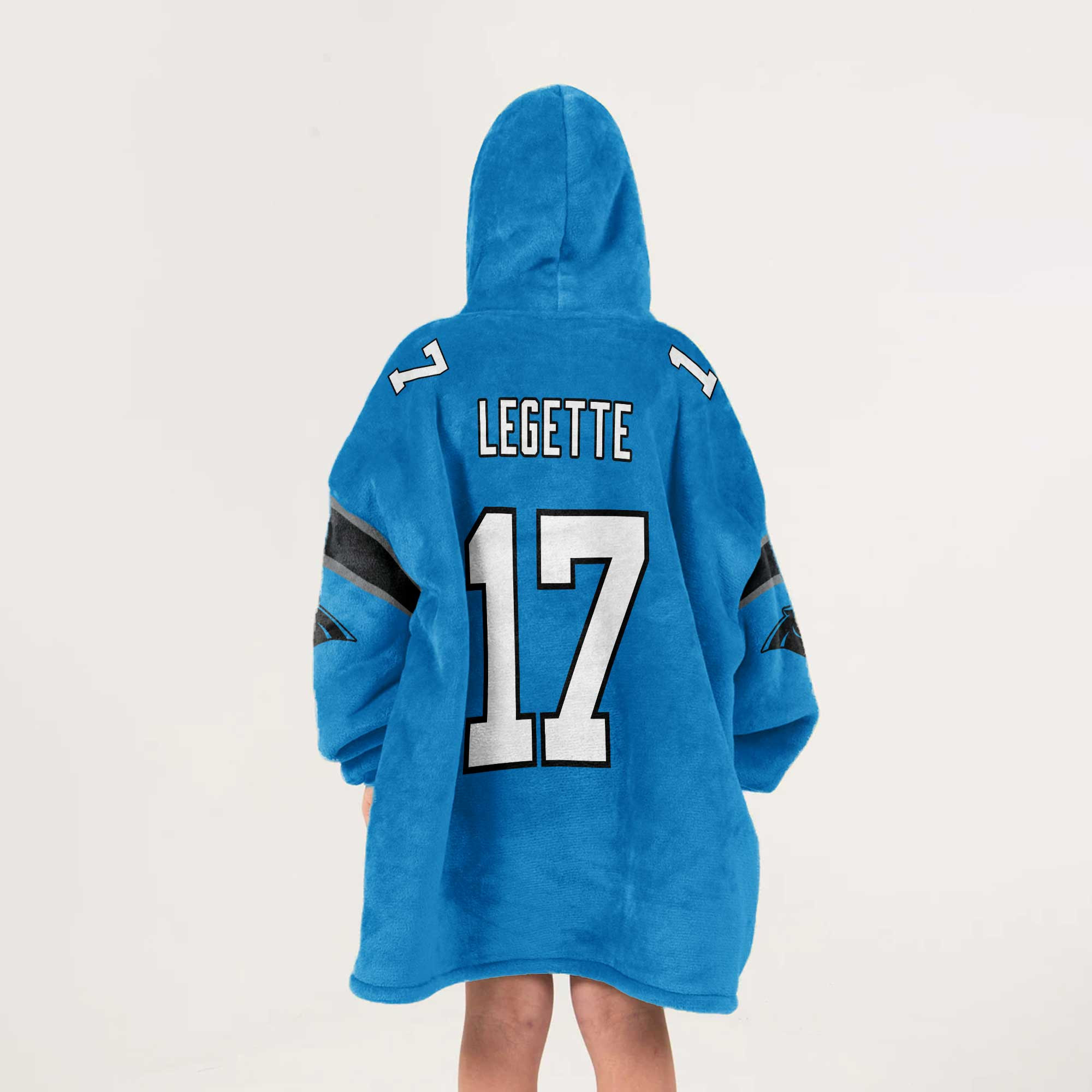 Kid 17 Carolina Football Unisex Blanket Hoodie