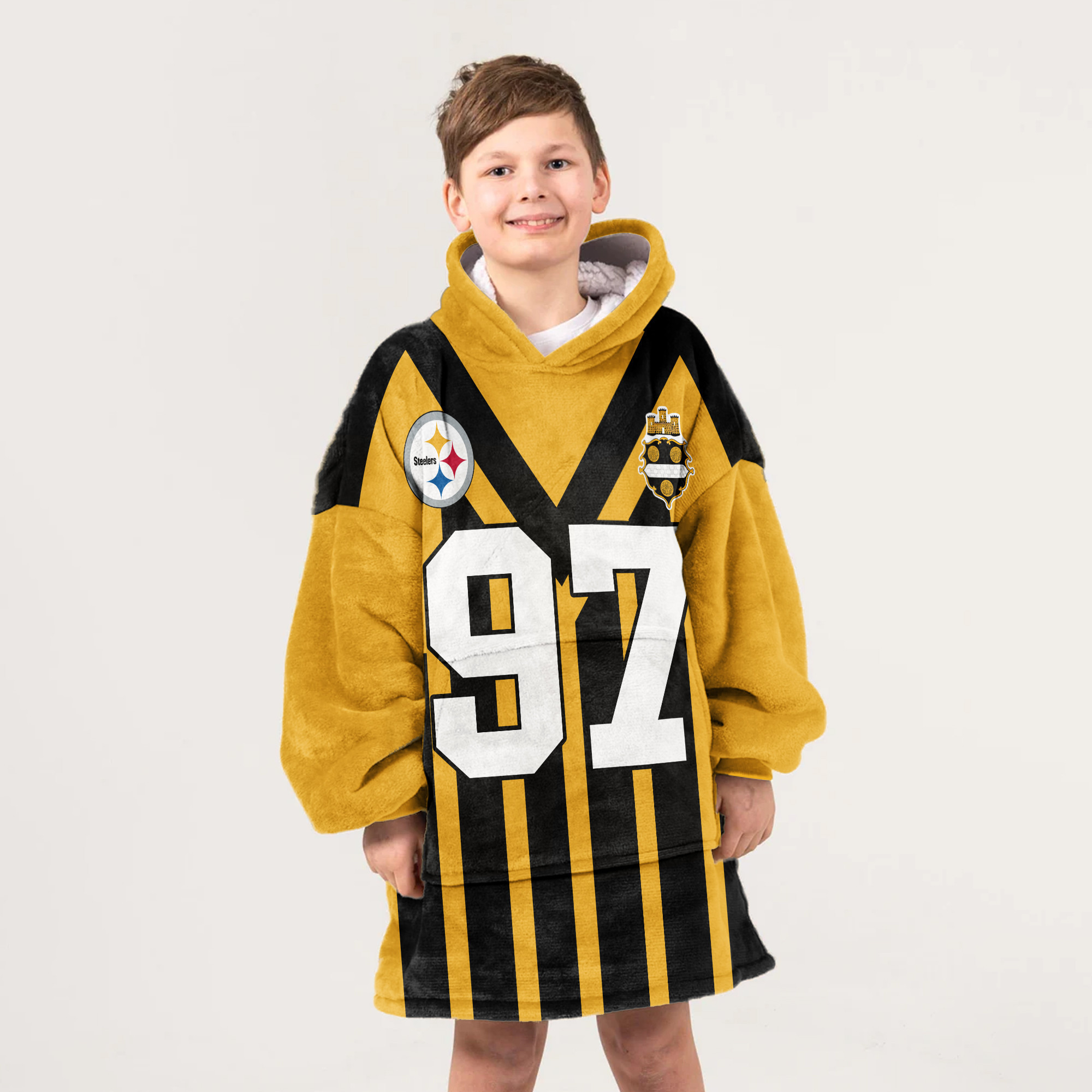 Kid 97 Pittsburgh Football Unisex Blanket Hoodie
