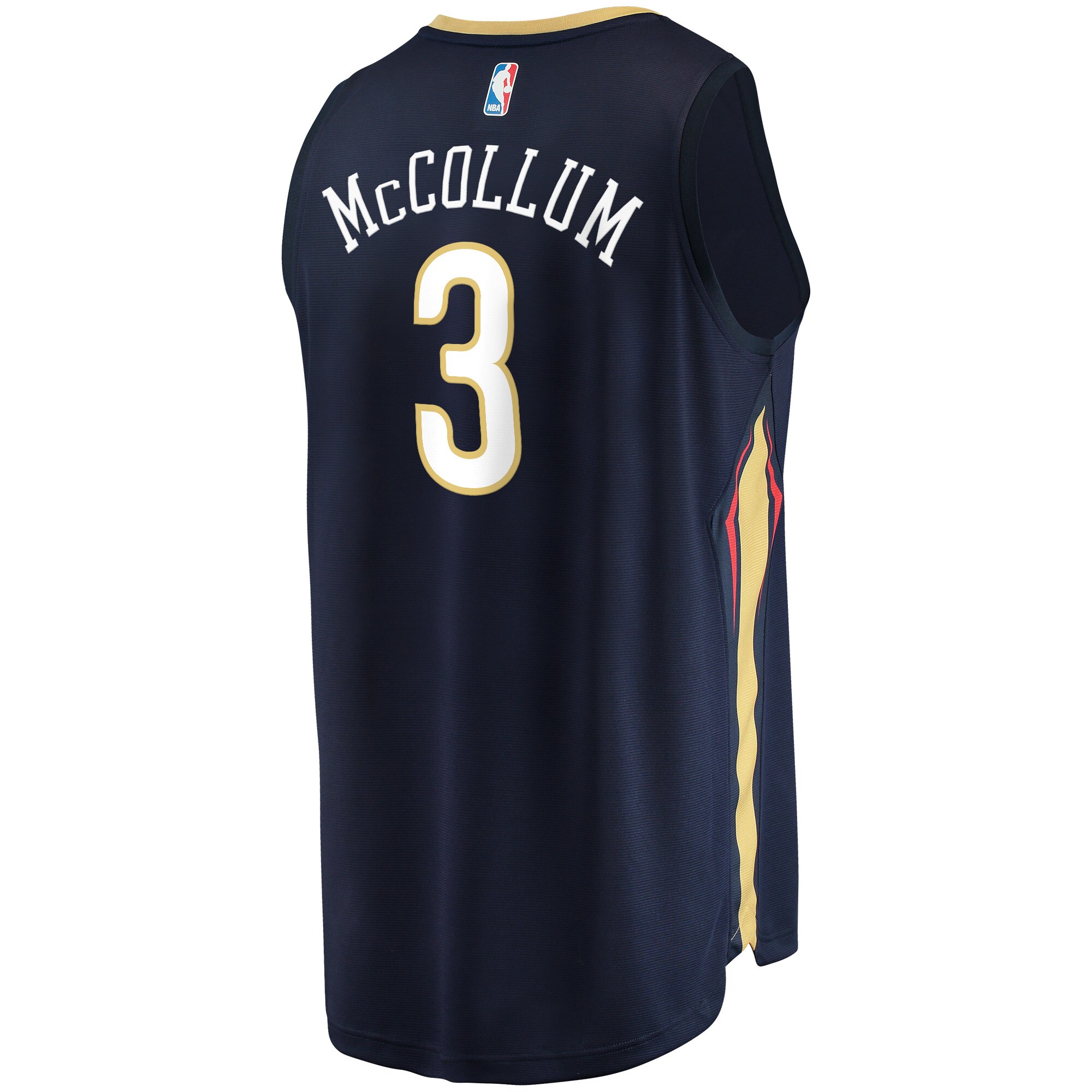 C.J. McCollum New Orleans Pelicans  Youth 2021/22 Fast Break Replica Player Jersey Navy - Icon Edition
