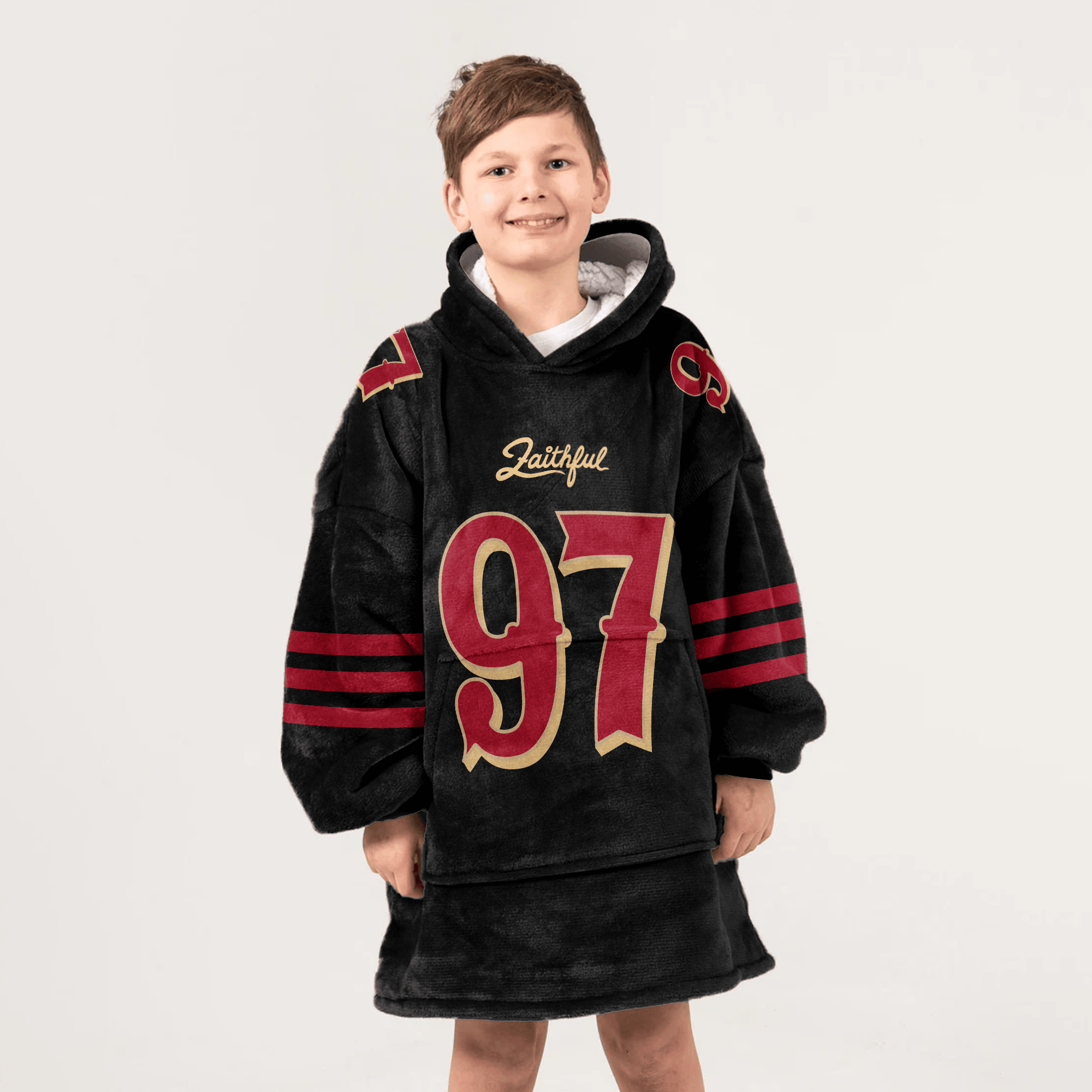 Kid N.B 97 San Francisco 49ers Football Unisex Blanket Hoodie