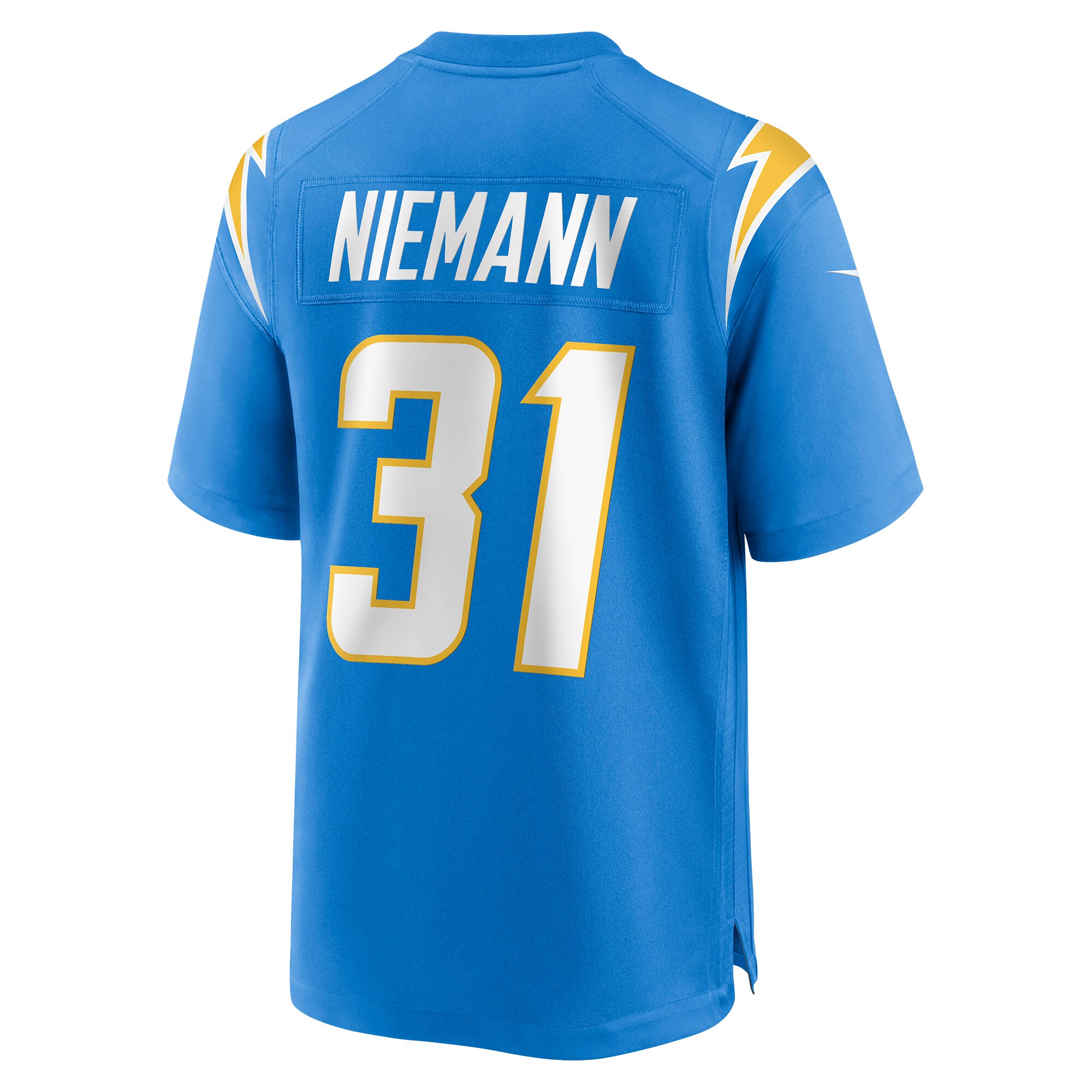 Nick Niemann Los Angeles Chargers Game Player Jersey - Powder Blue