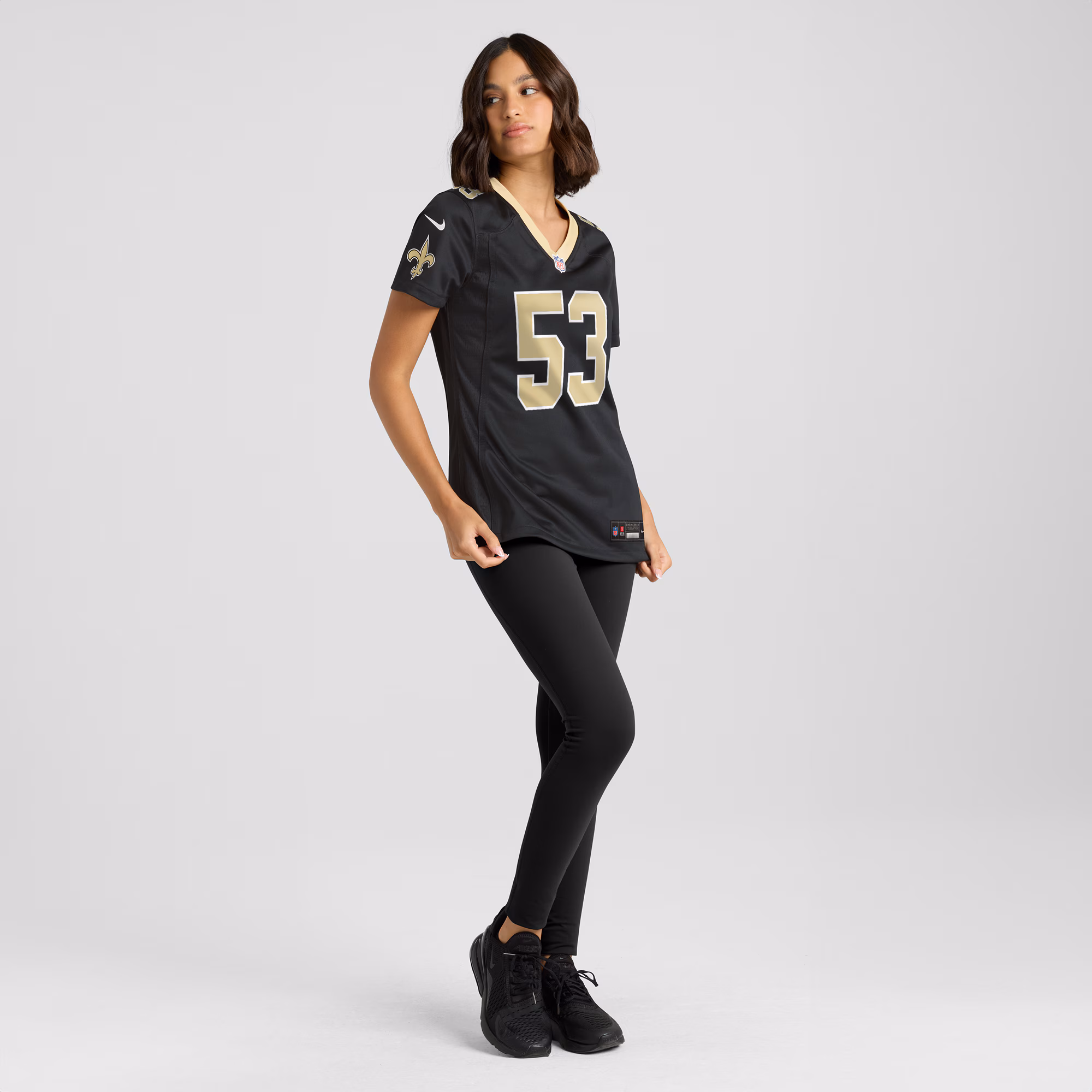 Zack Baun New Orleans Saints Women's Game Jersey - Black
