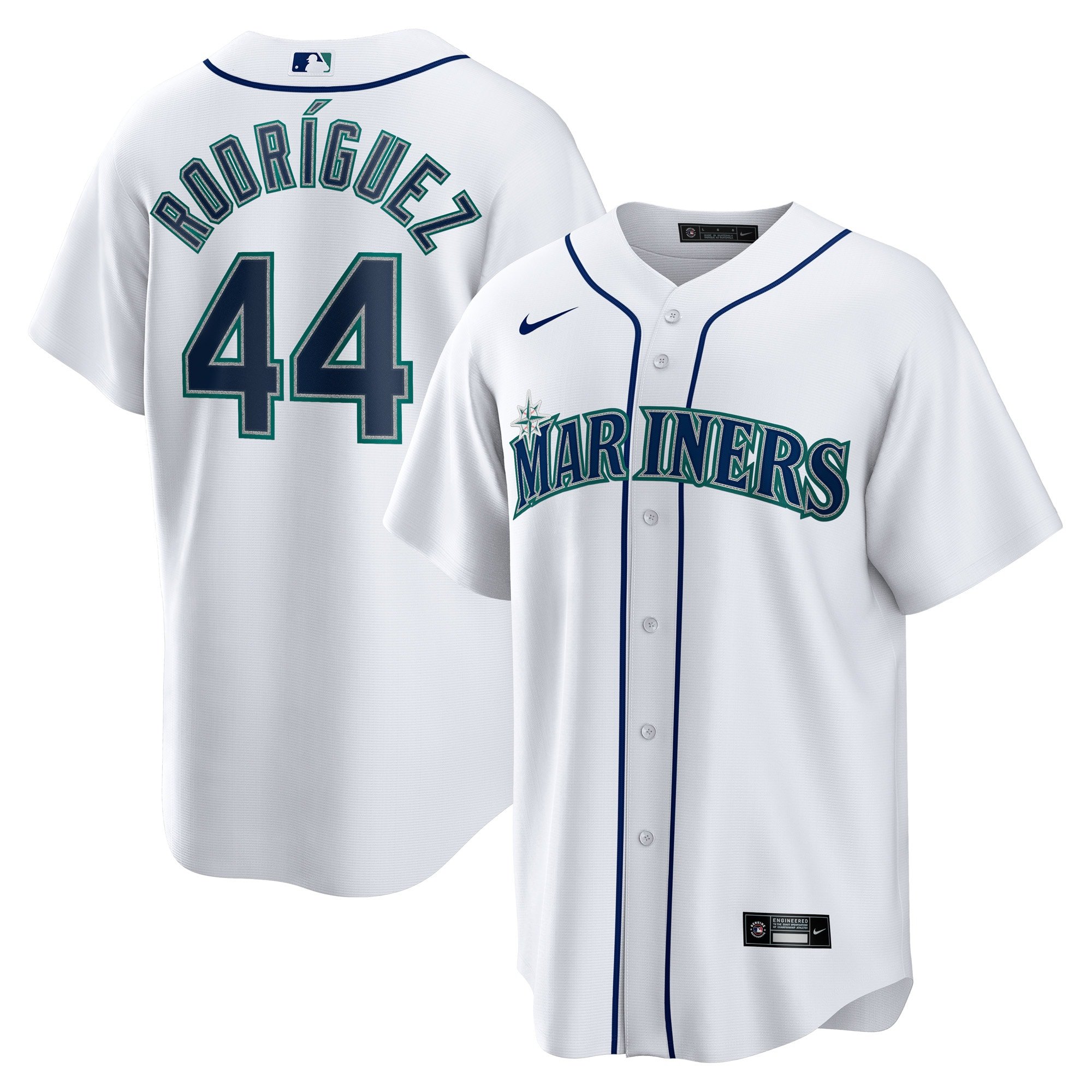 Men's Seattle Mariners Julio Rodriguez  White Home Replica Player Jersey