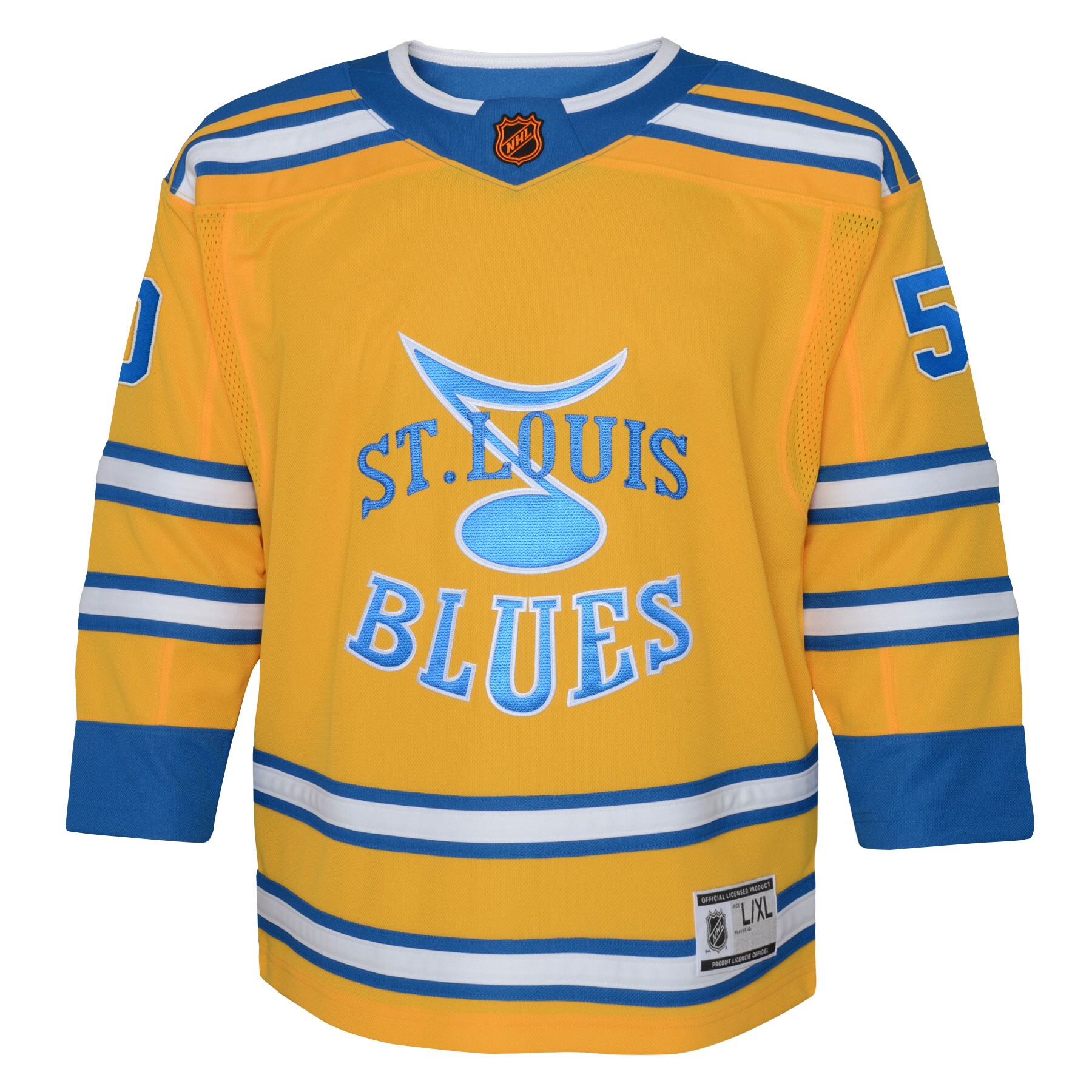 Binnington St.Louis Blues Youth Special Edition 2.0 Premier Player Jersey - Yellow