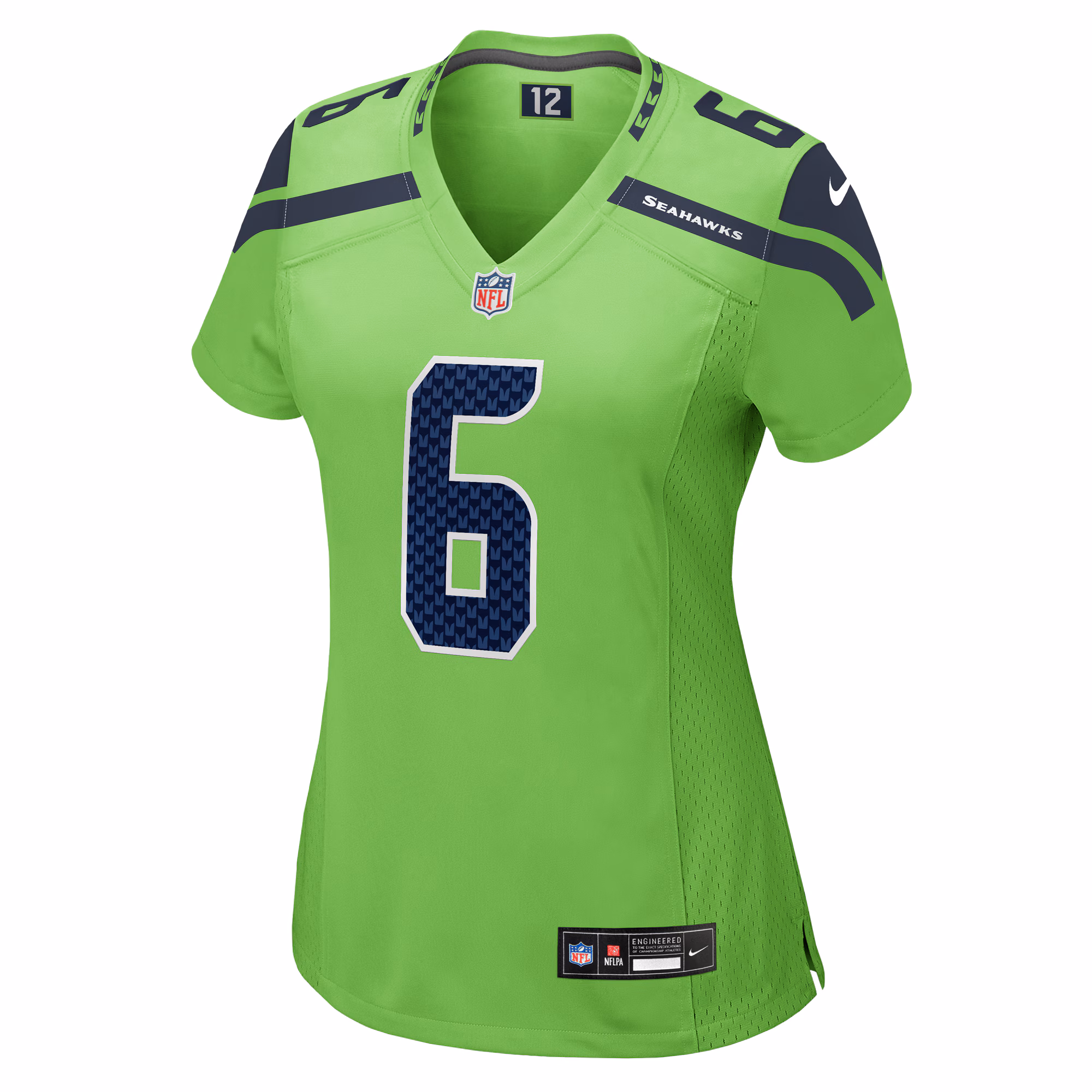 Quandre Diggs Seattle Seahawks Women's  Game Jersey - Neon Green