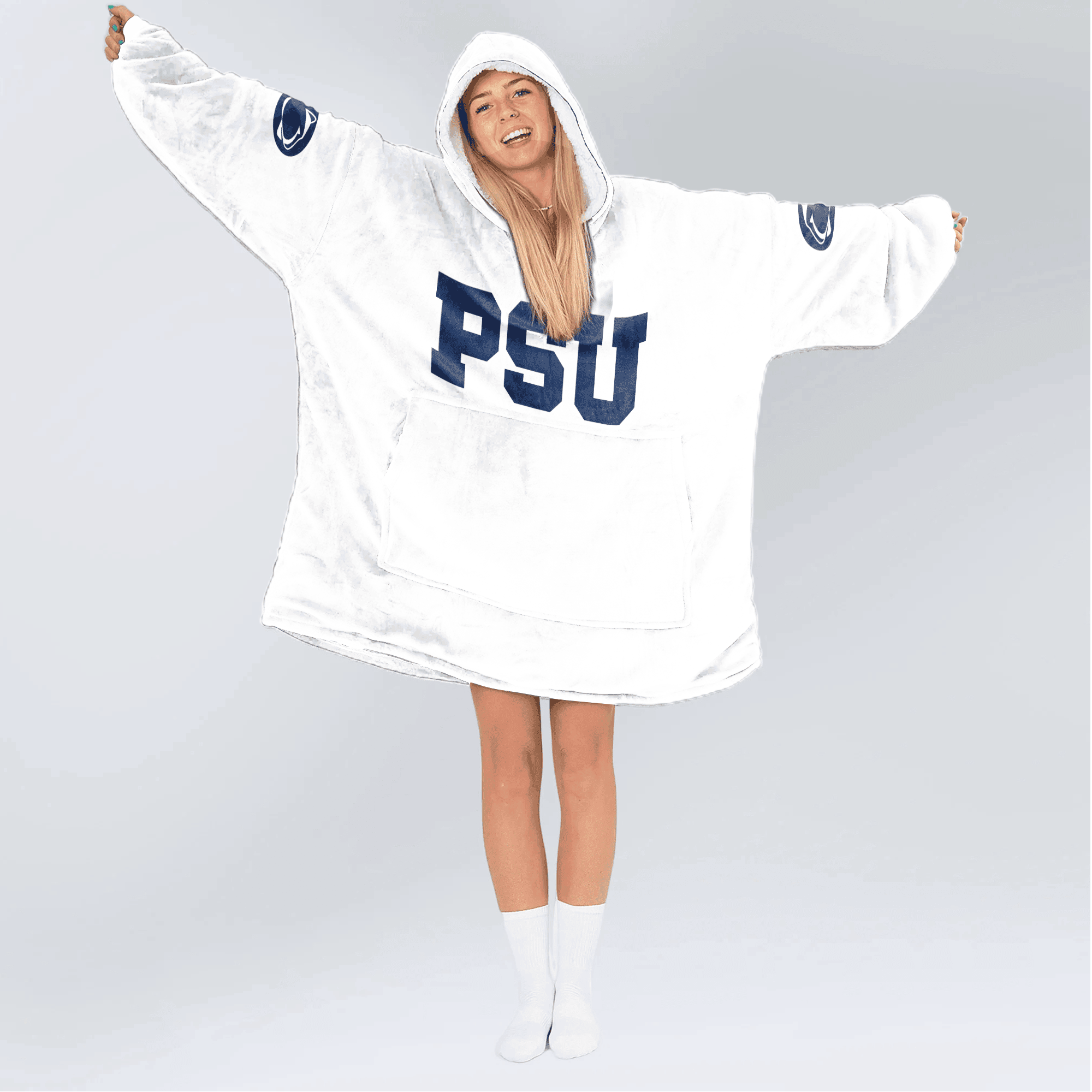 Adult 1 Penn State Football Unisex Blanket Hoodie