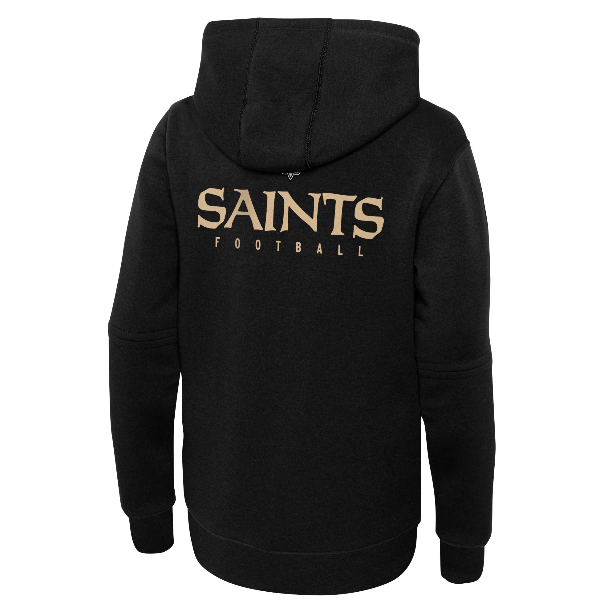 New Orleans Saints  Youth 2023 Sideline Club Fleece Pullover Hoodie - Black