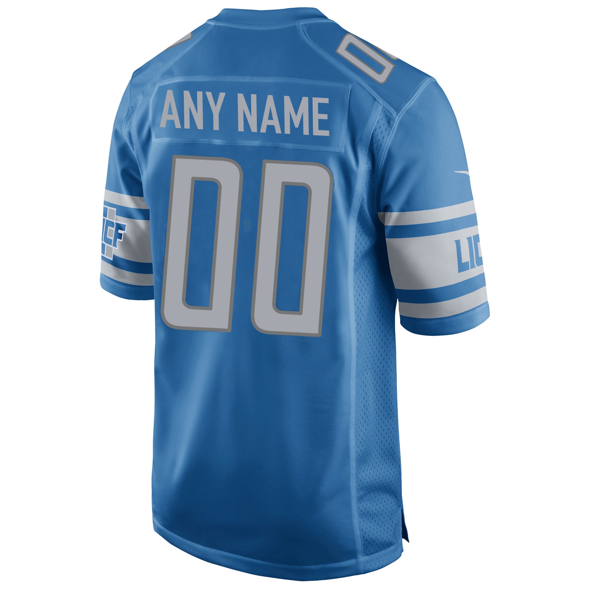 Detroit Lions  Custom Game Jersey - Blue