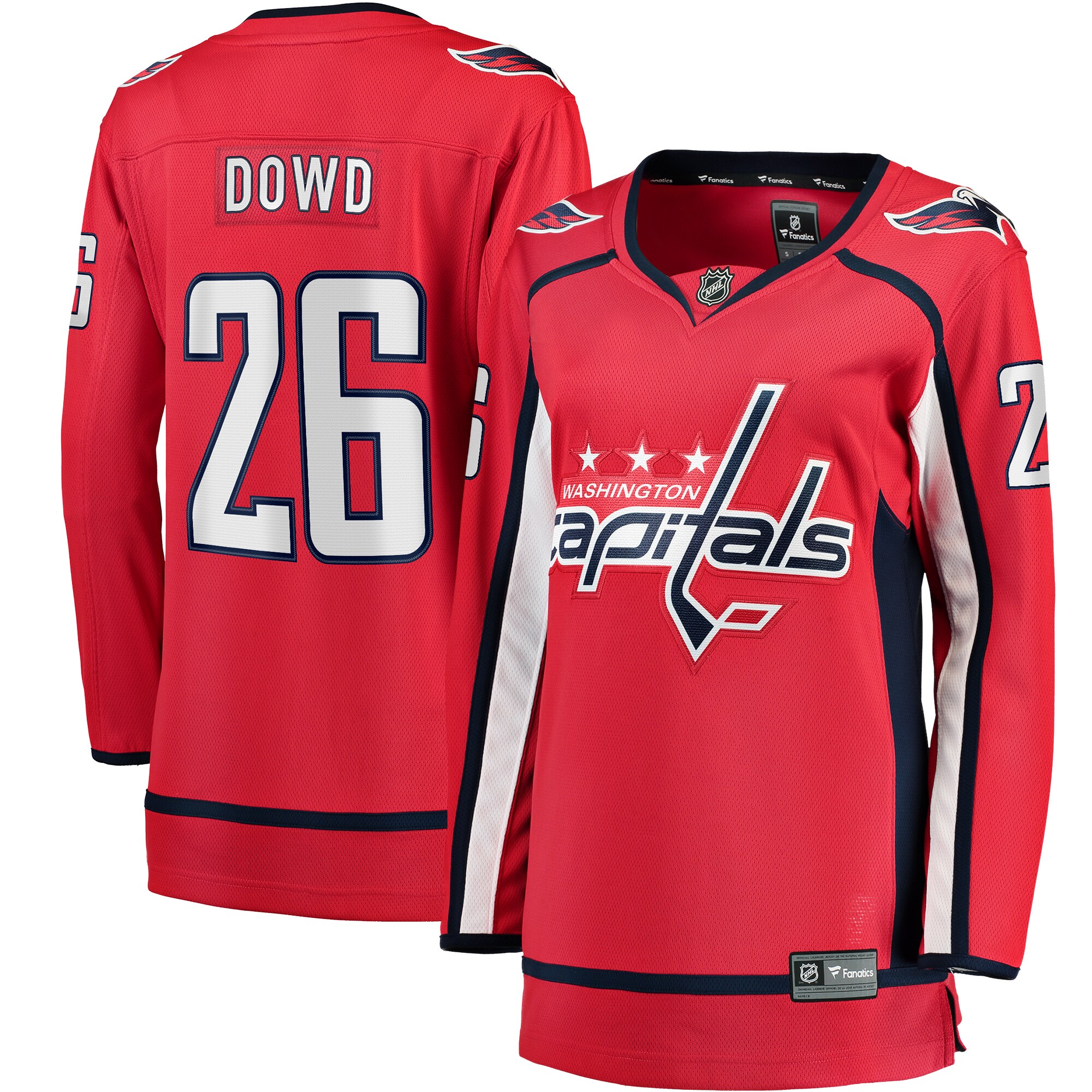 Nic Dowd Washington Capitals Women's Home Breakaway Player Jersey - Red