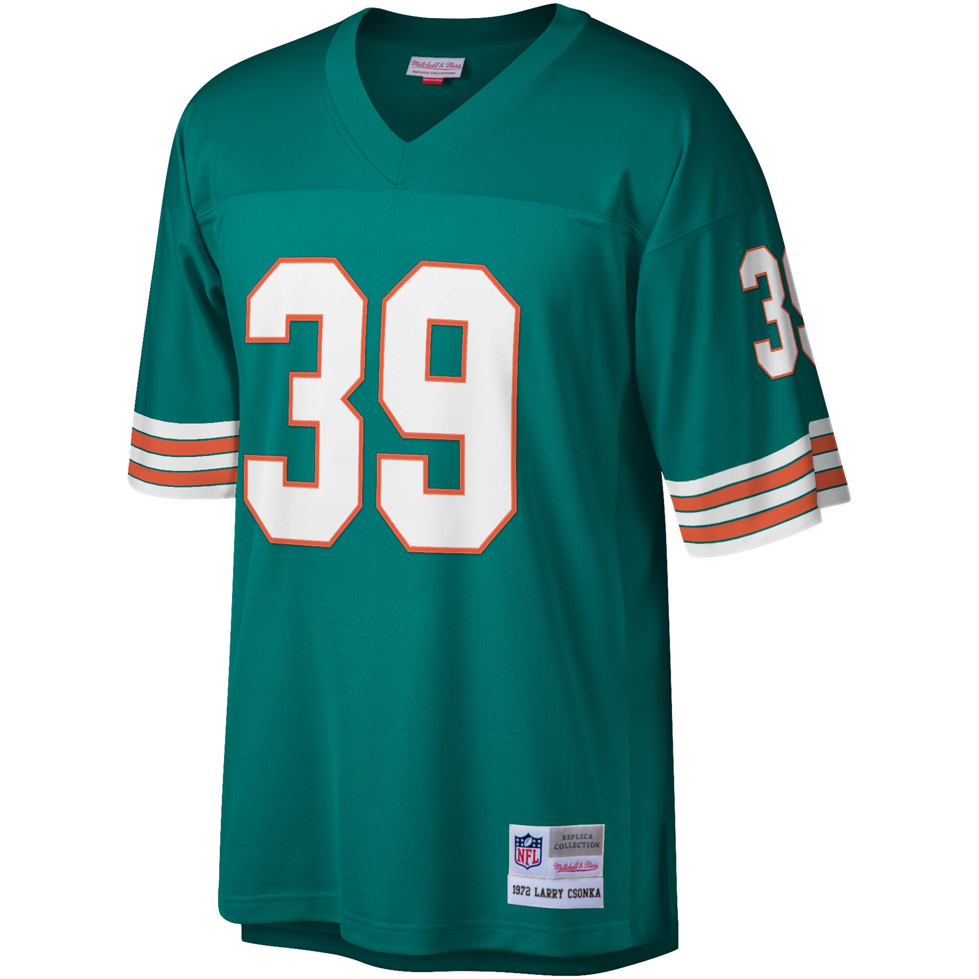 Larry Csonka Miami Dolphins Legacy Replica Jersey - Aqua