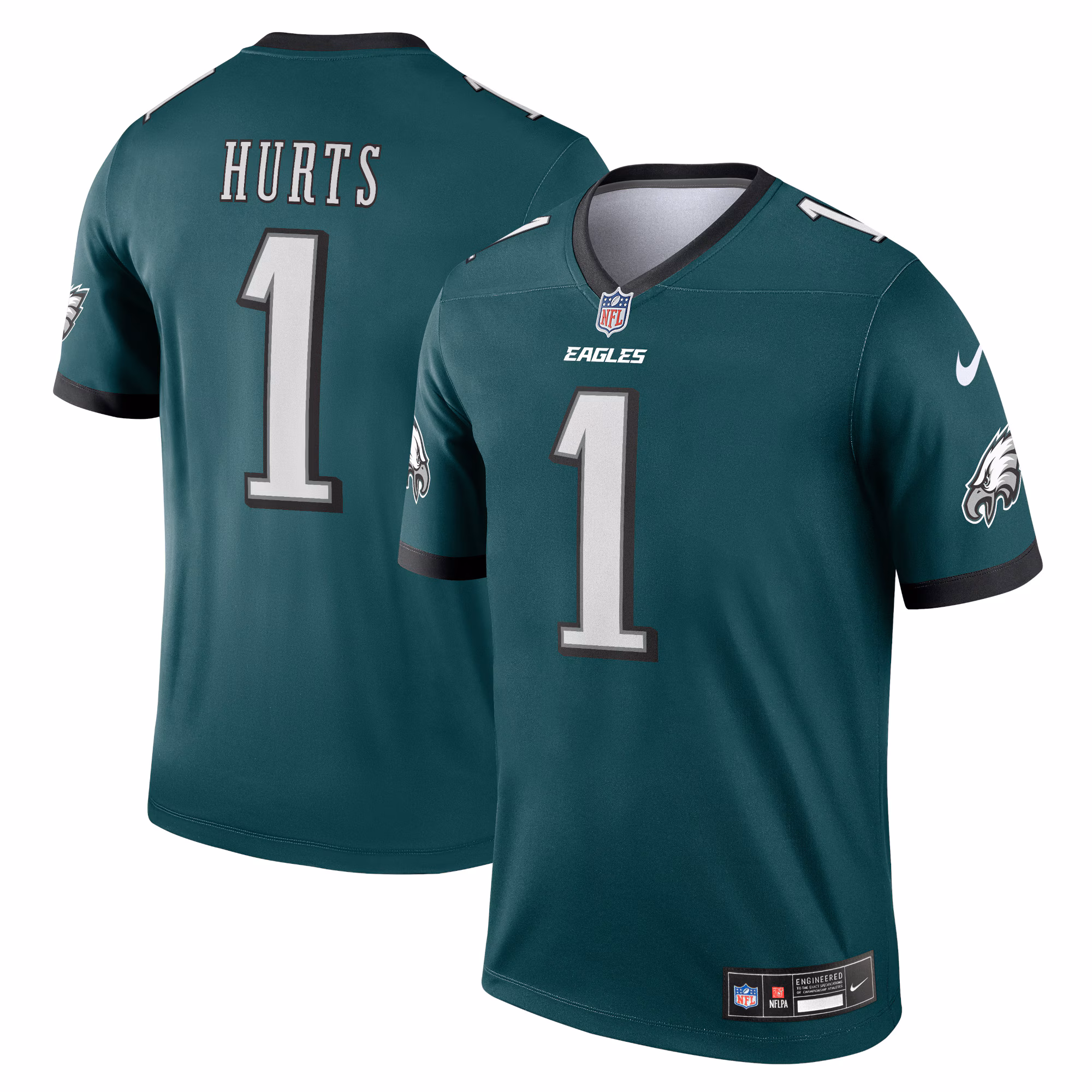 Jalen Hurts #1 Philadelphia Eagles Legend Jersey - Midnight Green