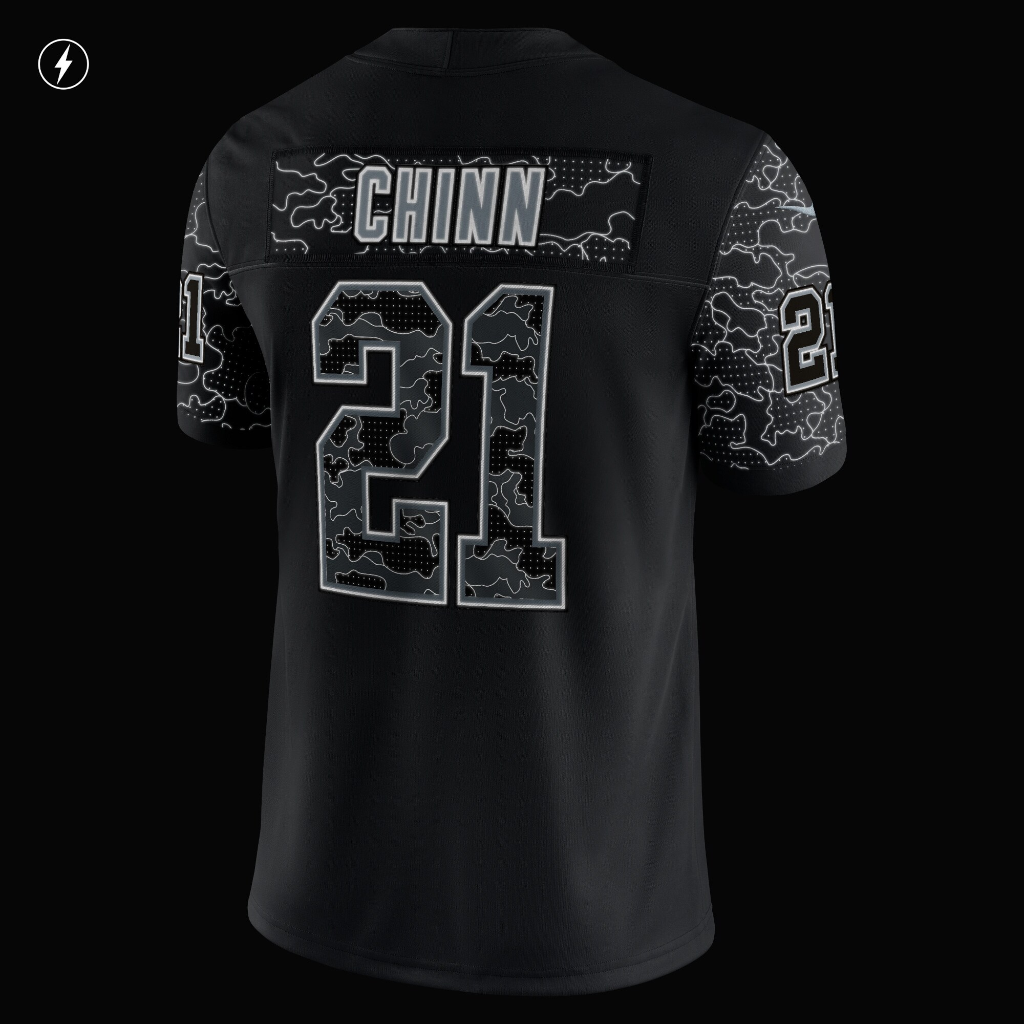 Jeremy Chinn Carolina Panthers RFLCTV Limited Jersey - Black