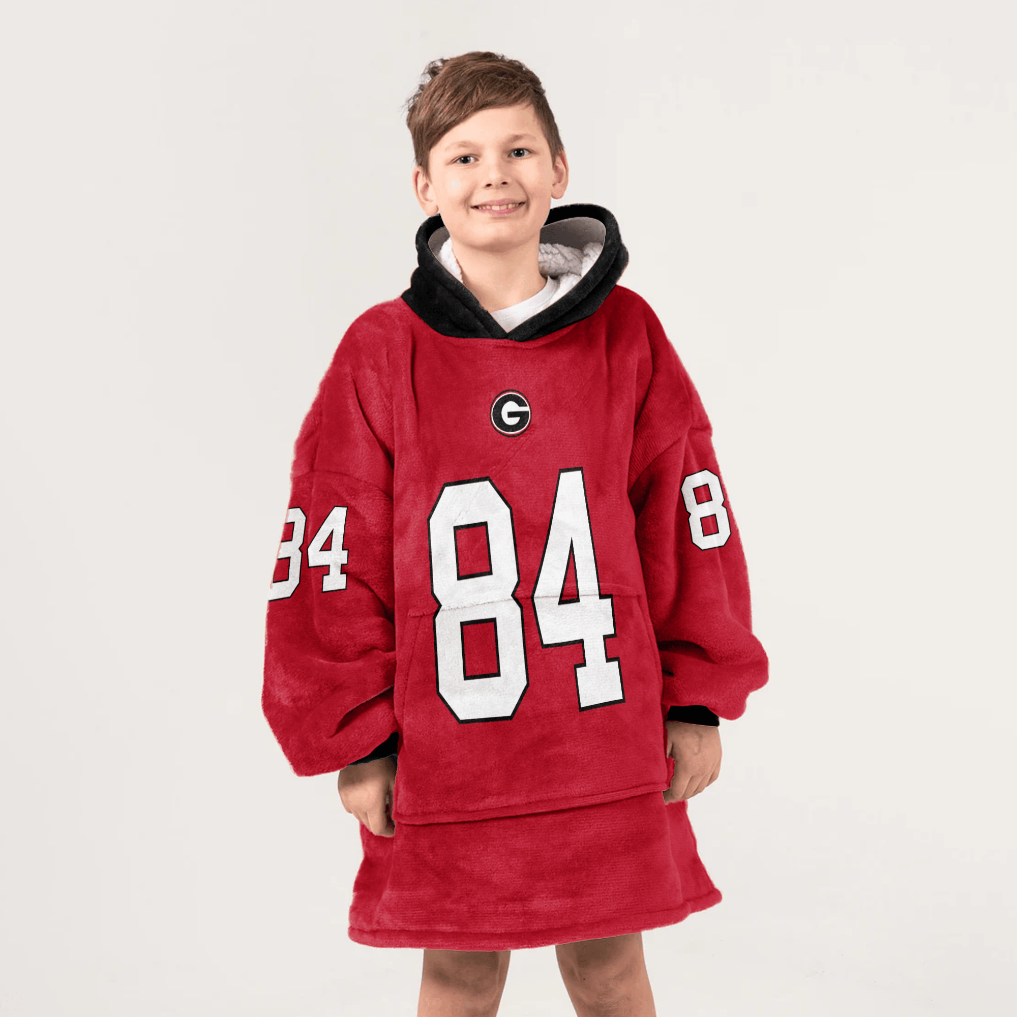 Kid L.M 84 Georgia Football Unisex Blanket Hoodie