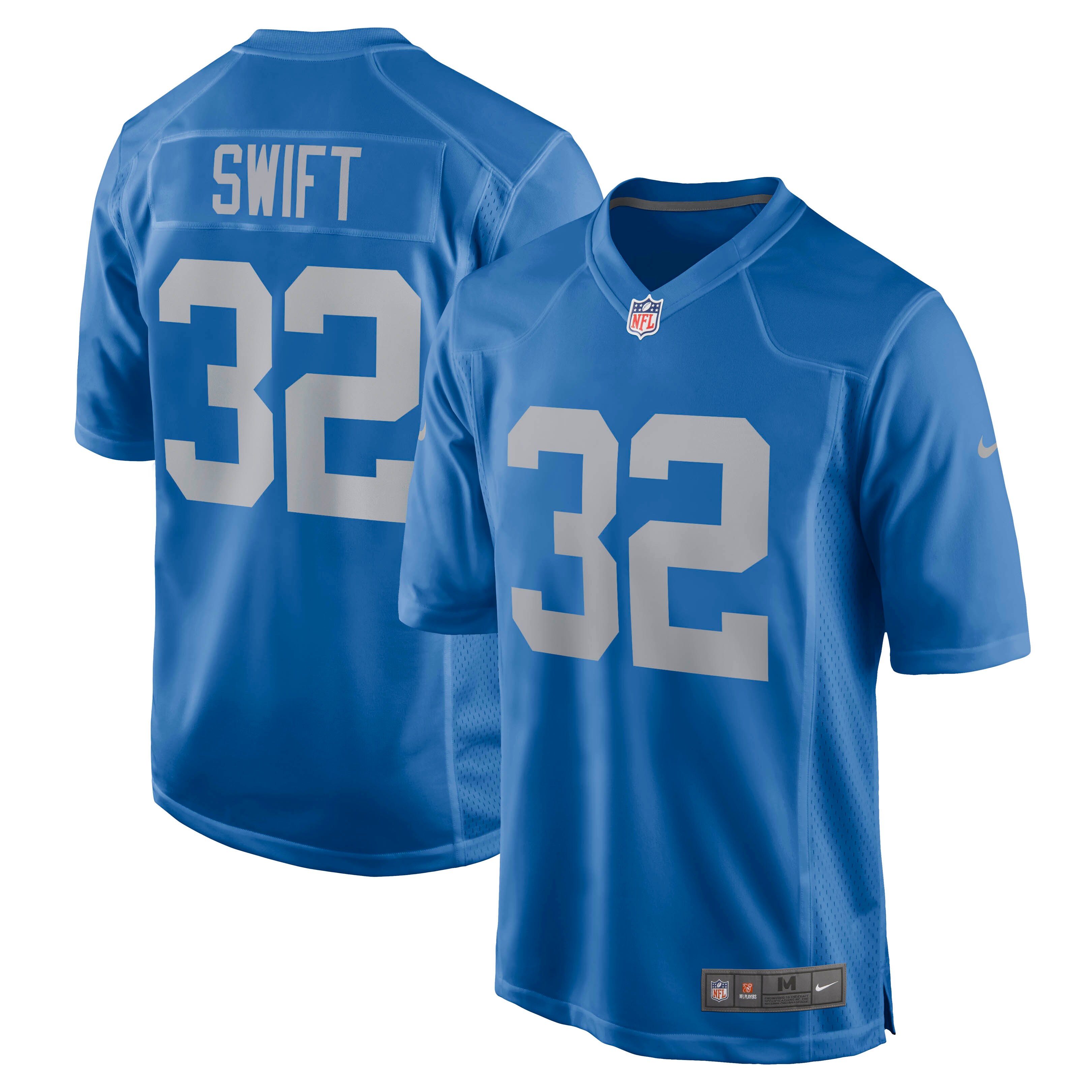 D'Andre Swift Detroit Lions  Game Player Jersey - Blue