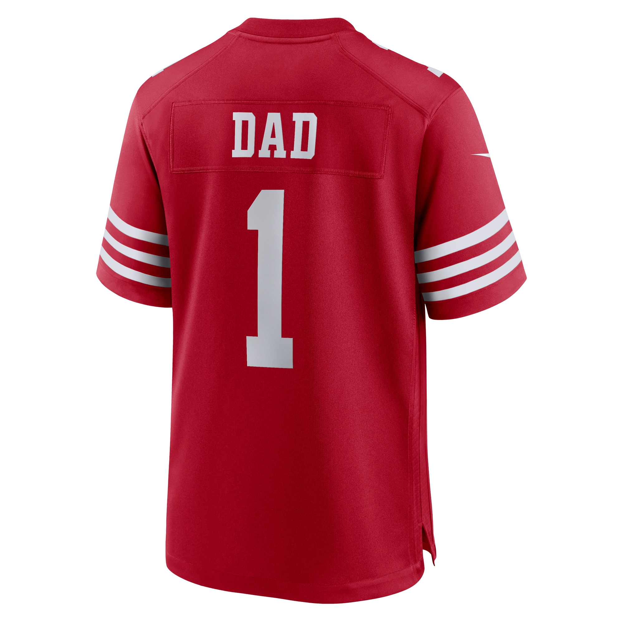 Number 1 Dad San Francisco 49ers Game Jersey - Scarlet