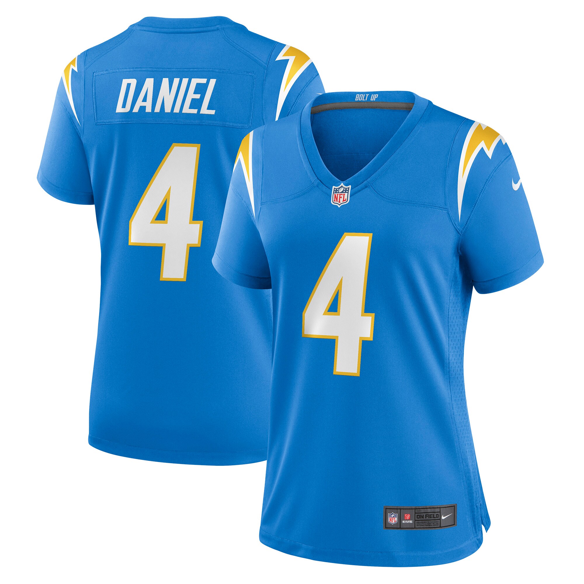 Chase Daniel Los Angeles Chargers  Women's Game Jersey - Powder Blue
